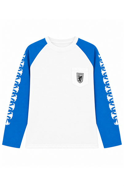Mavi CEPLİ OVERSIZE SWEATSHIRT