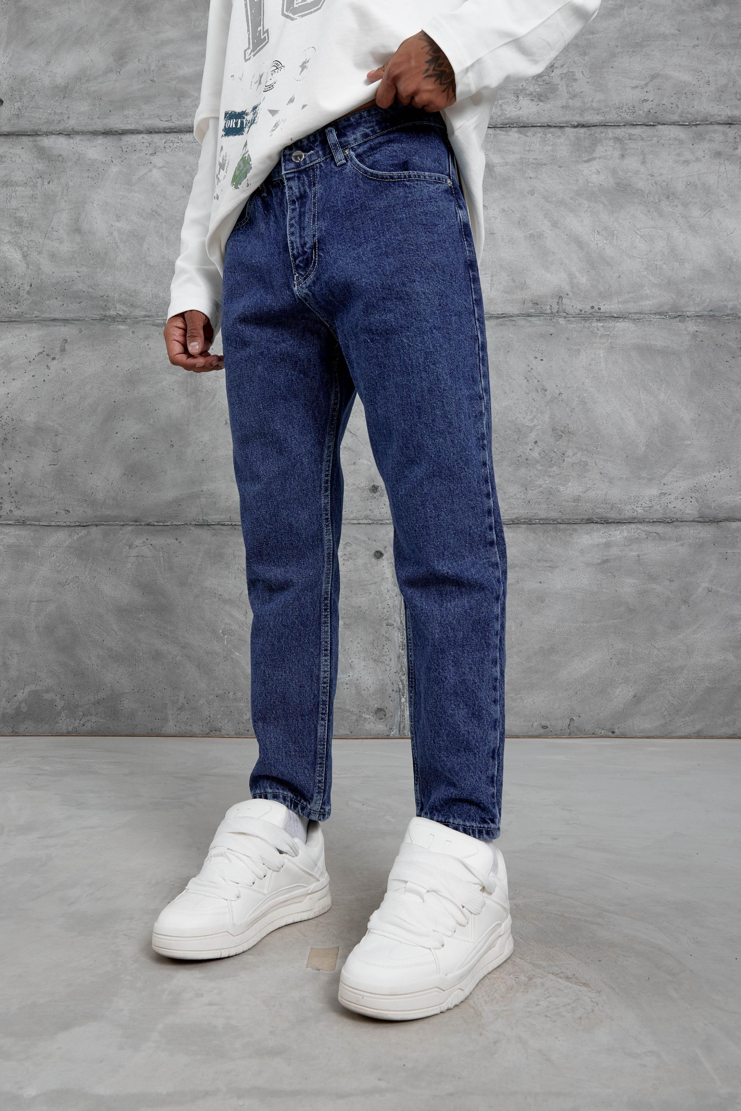15680 Düz Lacivert Jean