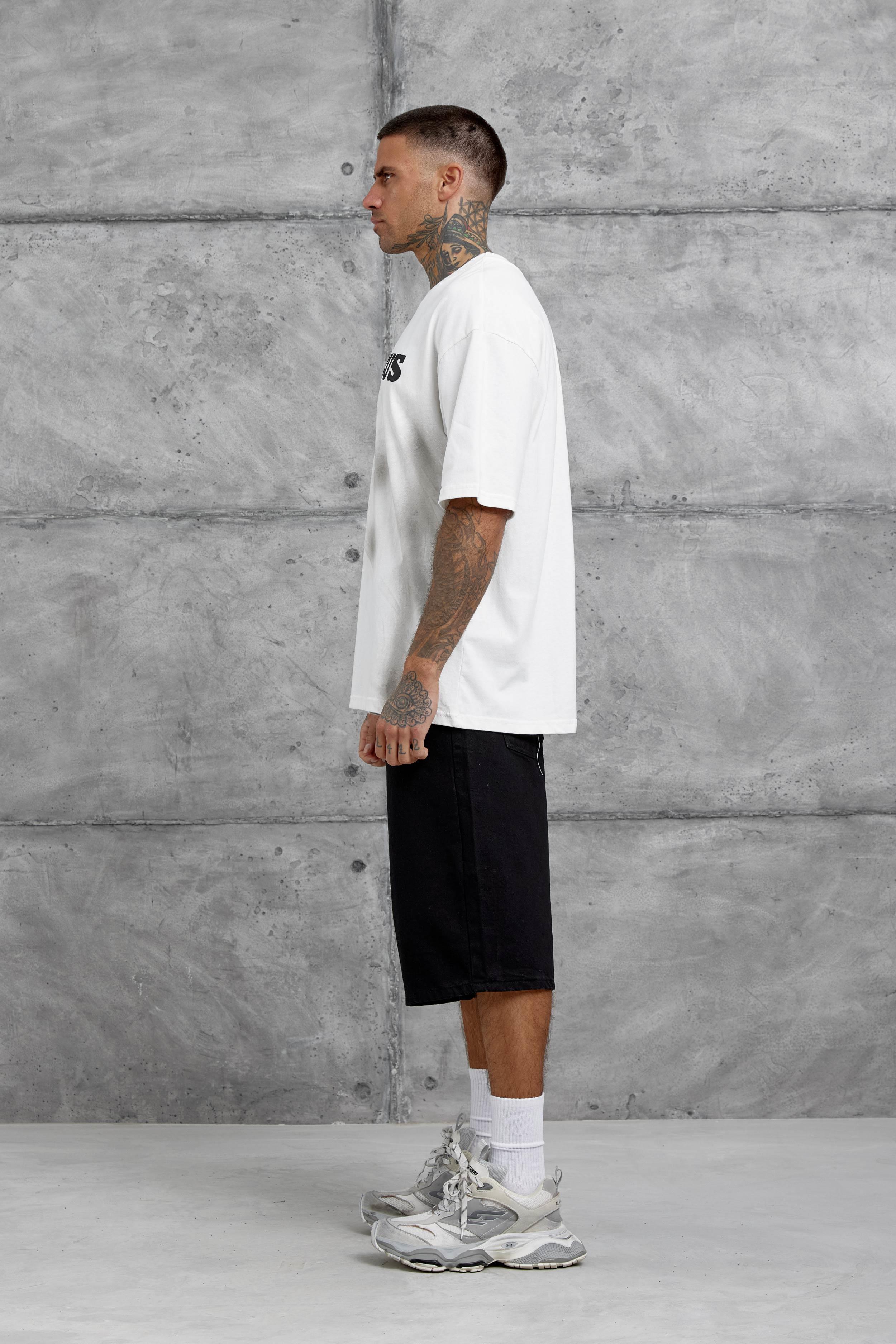 Beyaz Brabus Yazılı Oversize Tshirt · 5