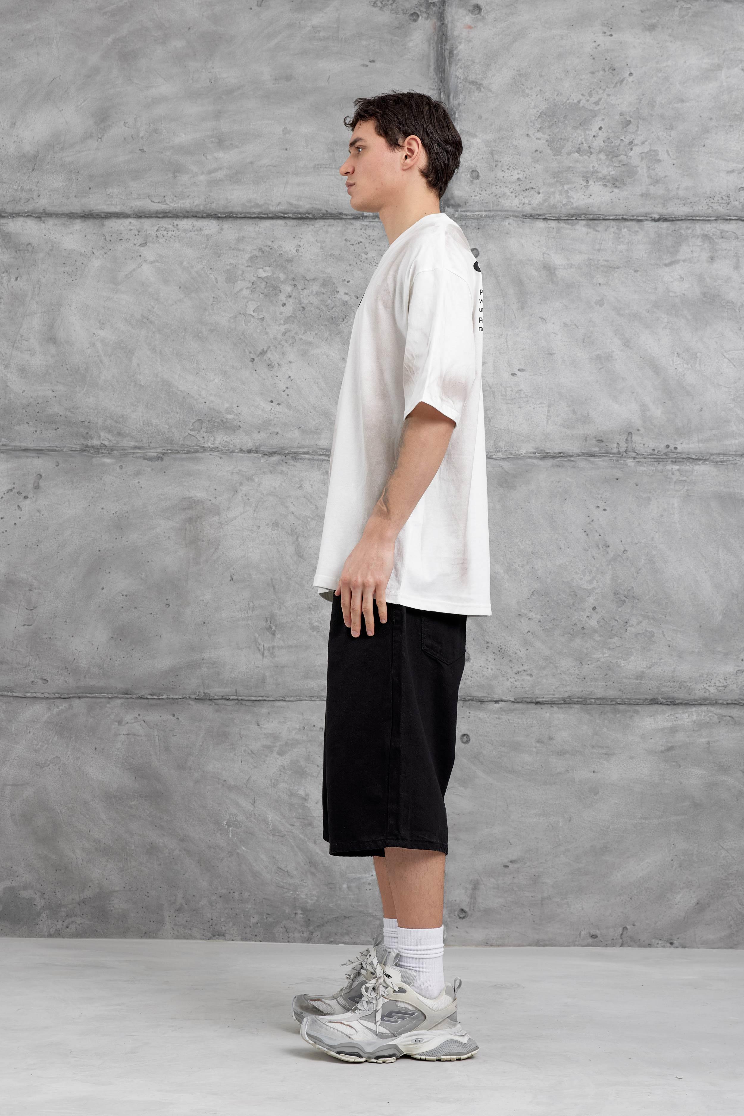 Beyaz Good Yazılı Oversize Tshirt · 6