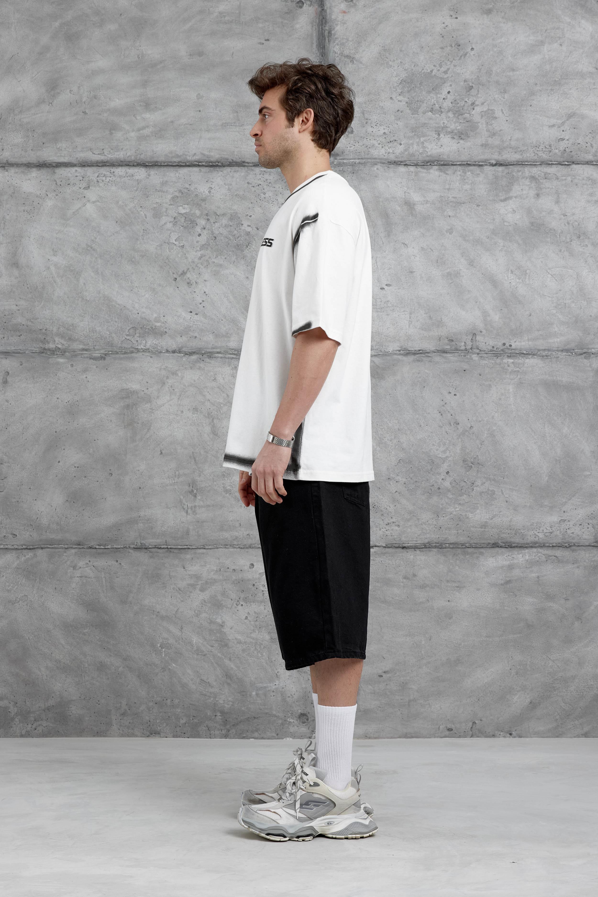 Beyaz Epicurusarless Yazılı Oversize Tshirt · 5