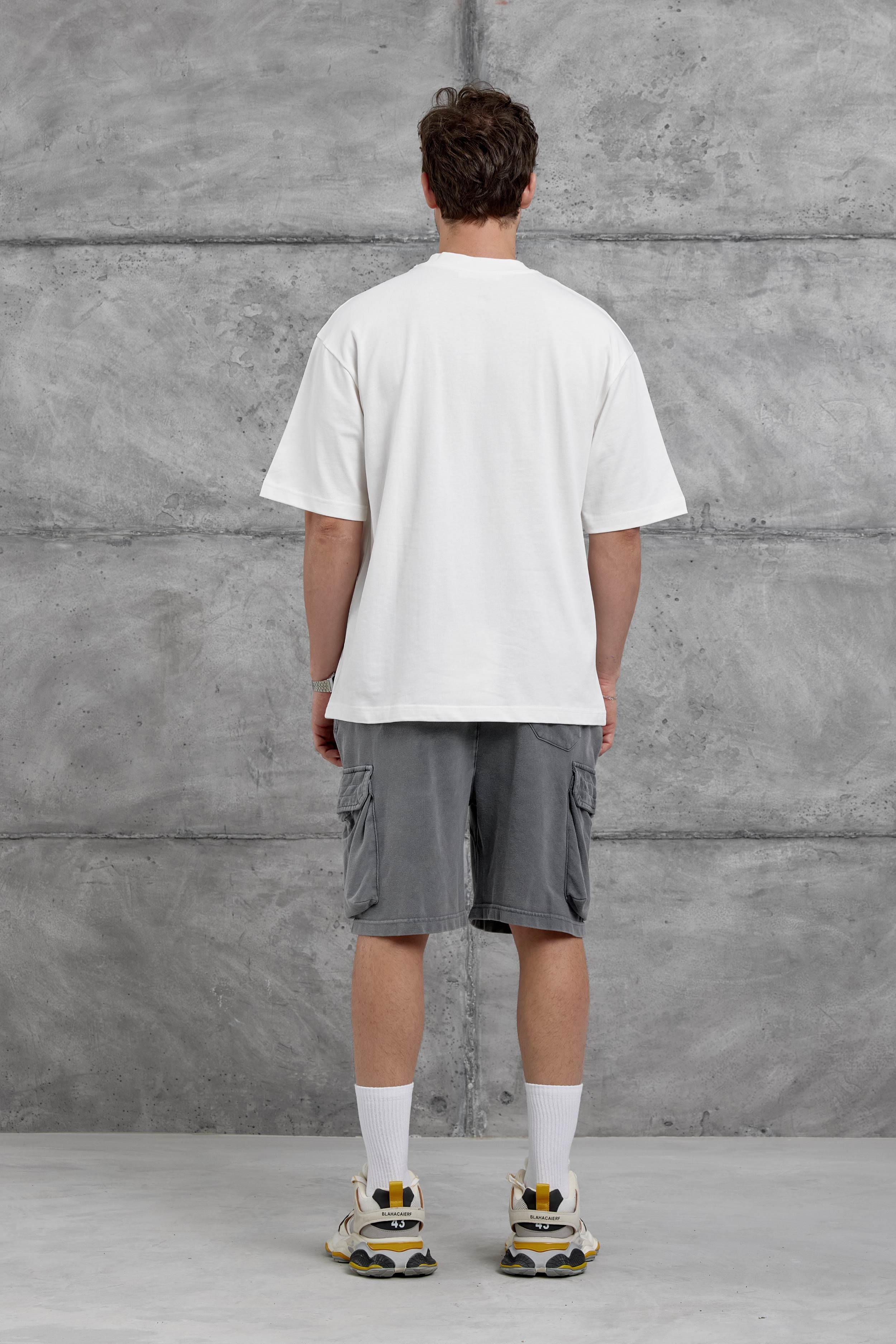 Beyaz Murth Baskılı Oversize Tshirt · 5