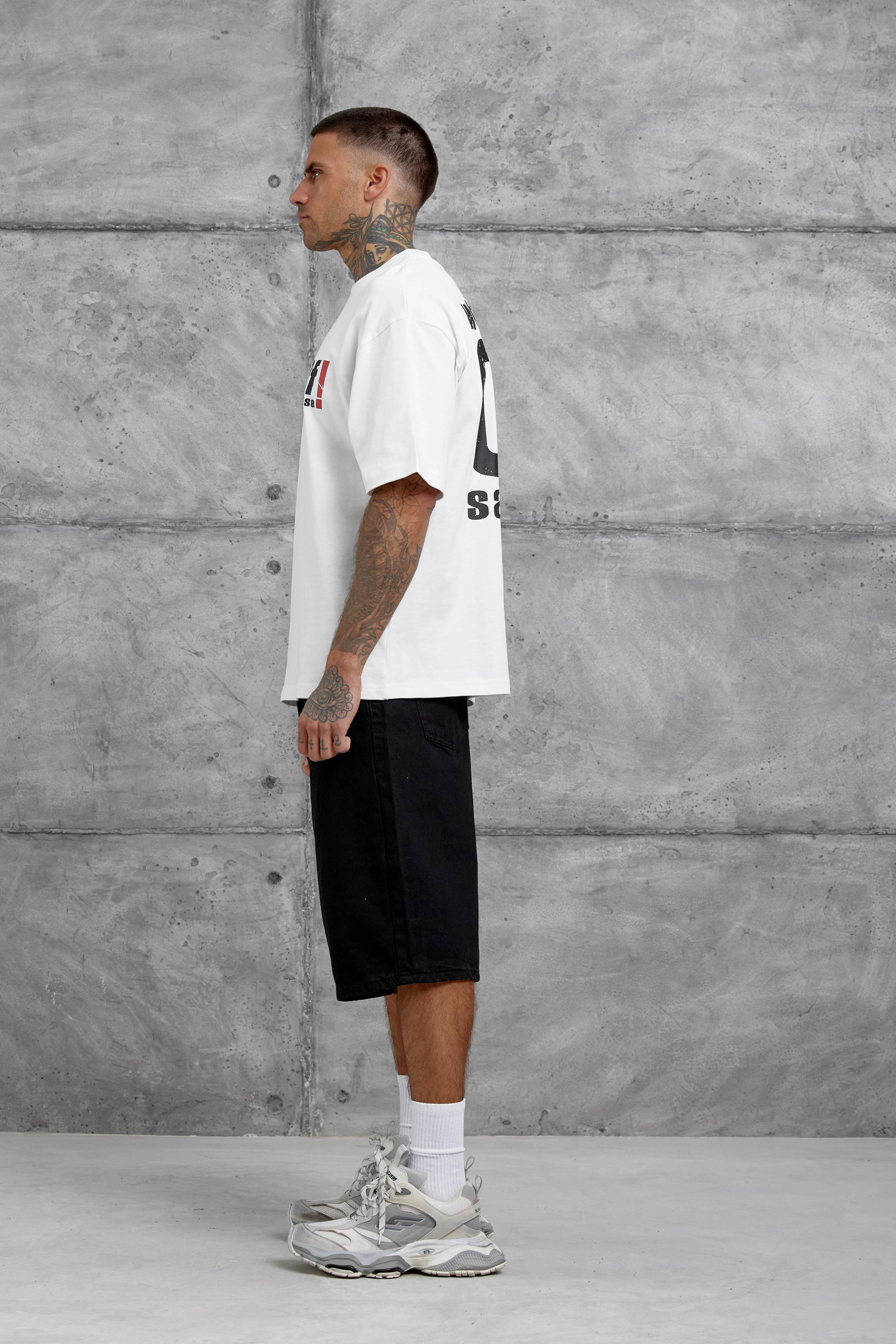Beyaz Of Sanise Yazılı Oversize Tshirt · 6