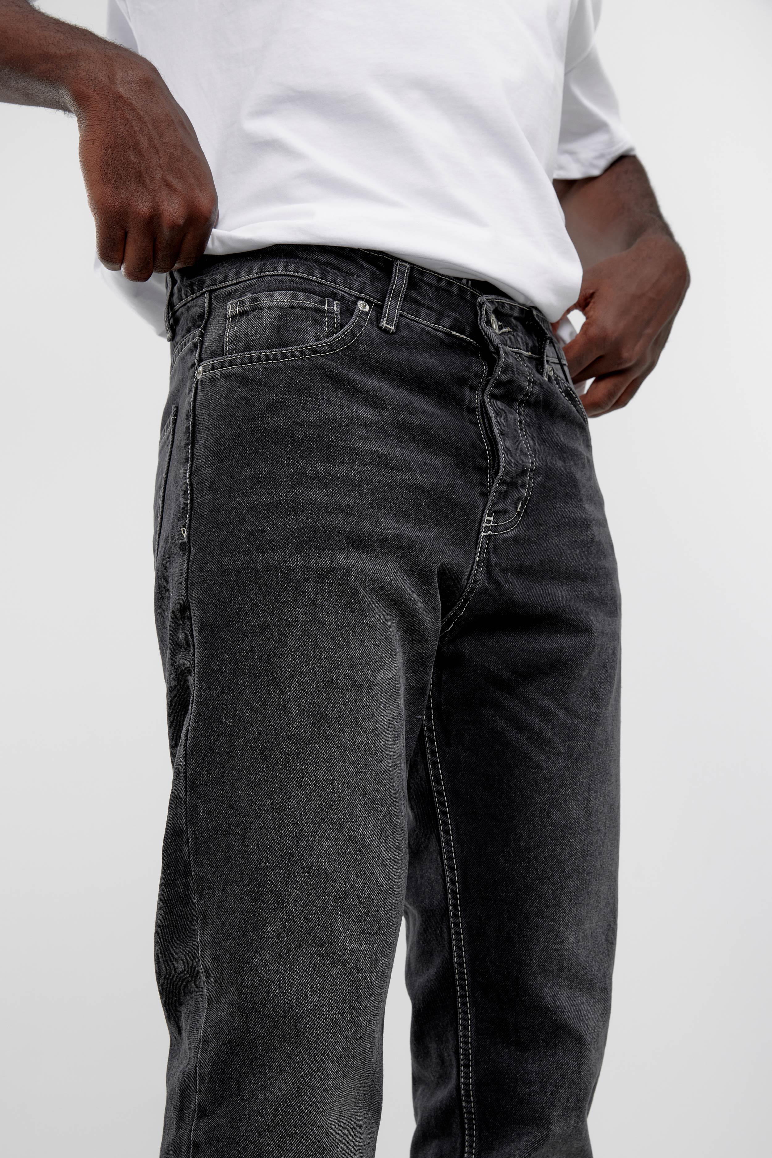 Füme KP-630-1 Baggy Taşlamalı Jean · 2