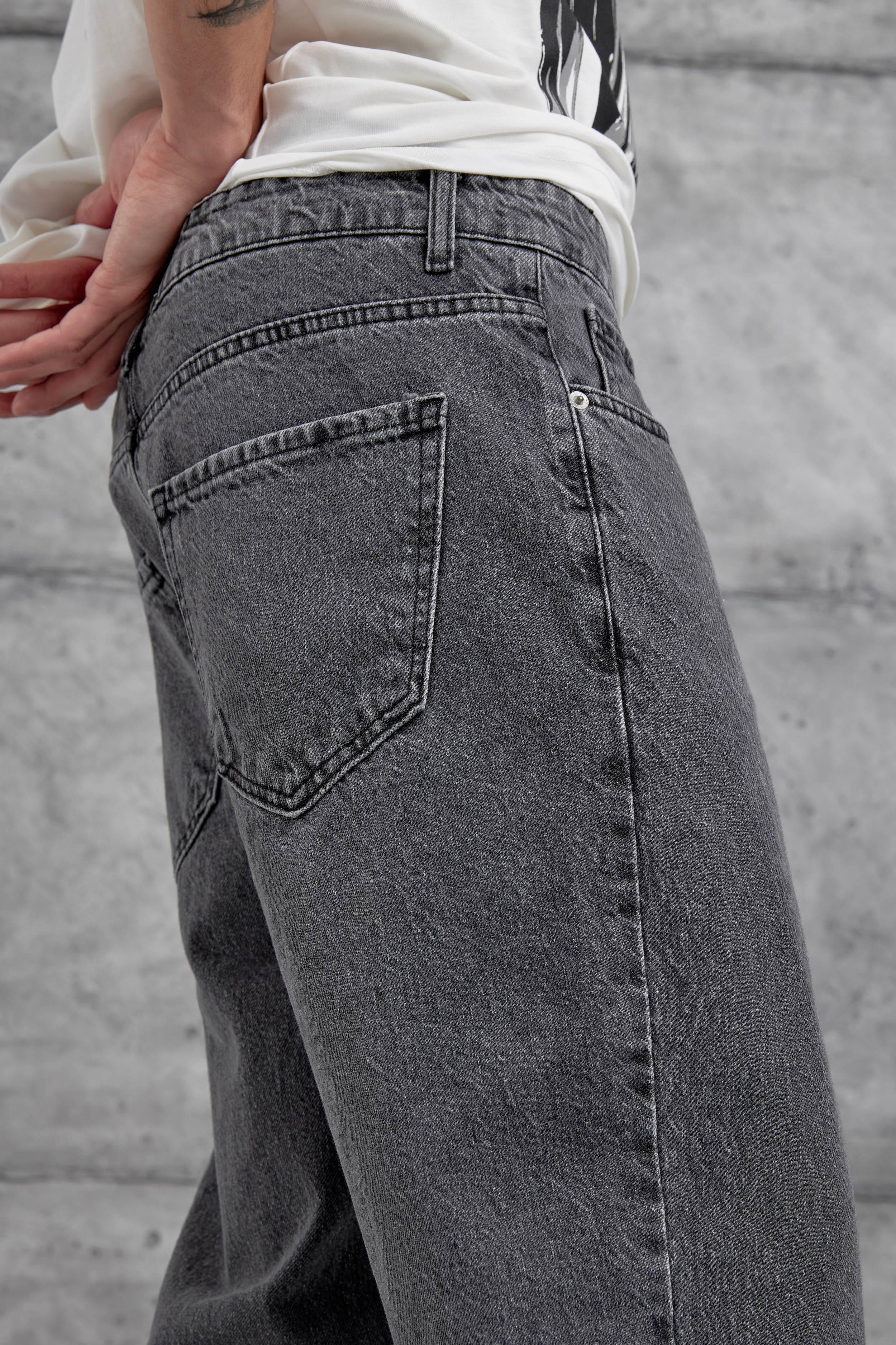 Füme Kp Taşlamalı Baggy Jean · 5