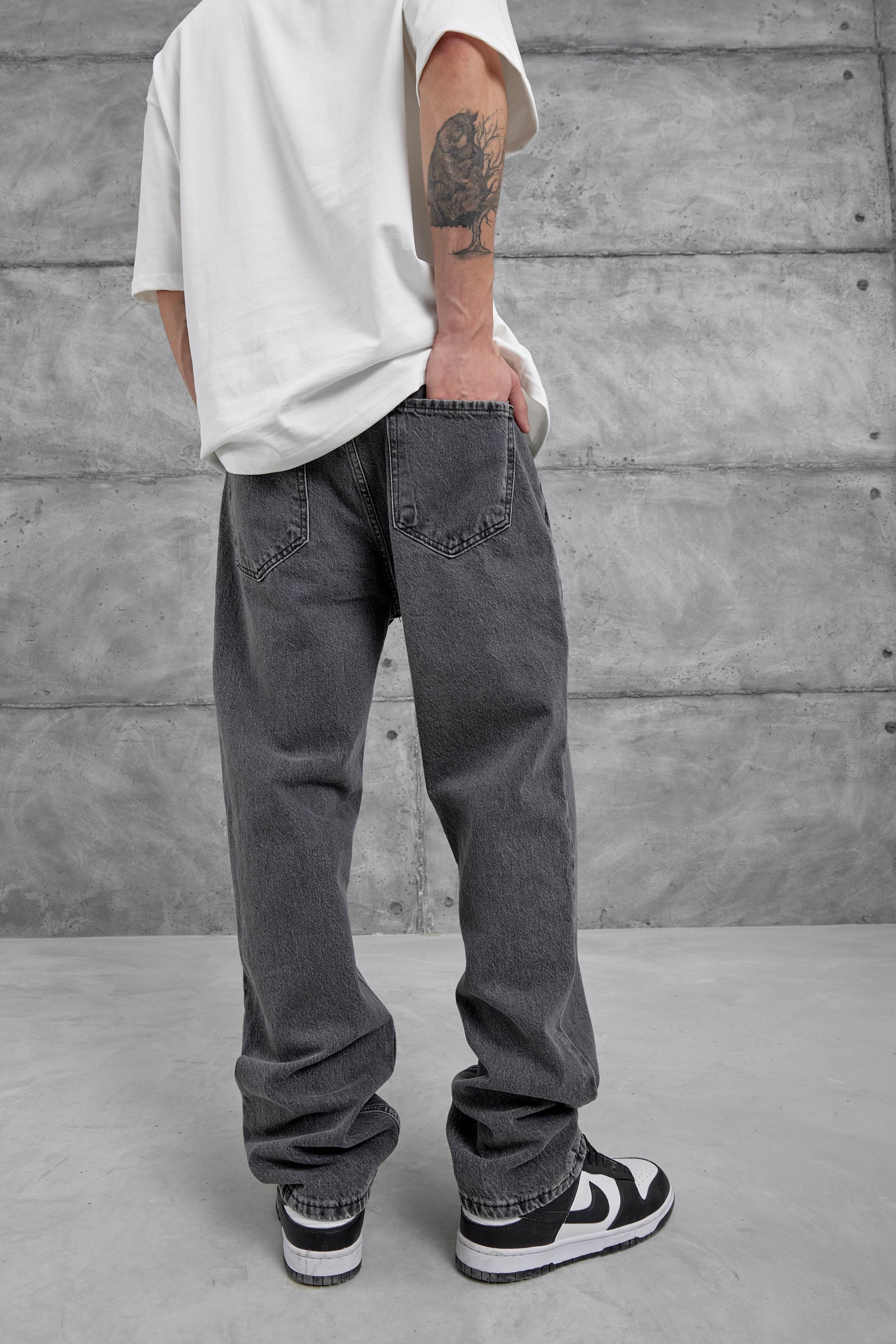 Füme Kp Taşlamalı Baggy Jean · 3