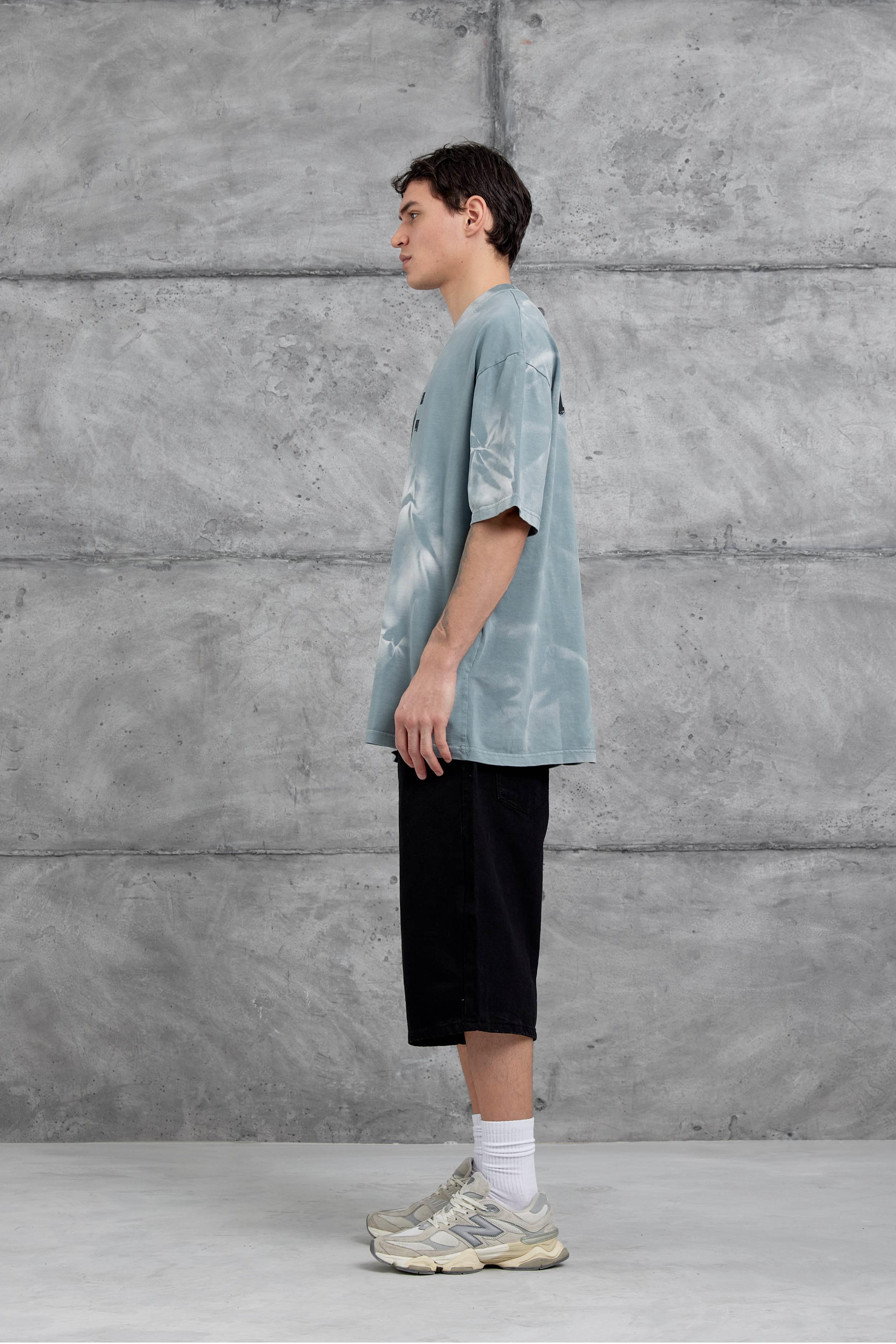 Gri Drift Yazılı Yıkamalı Oversize Tshirt · 6