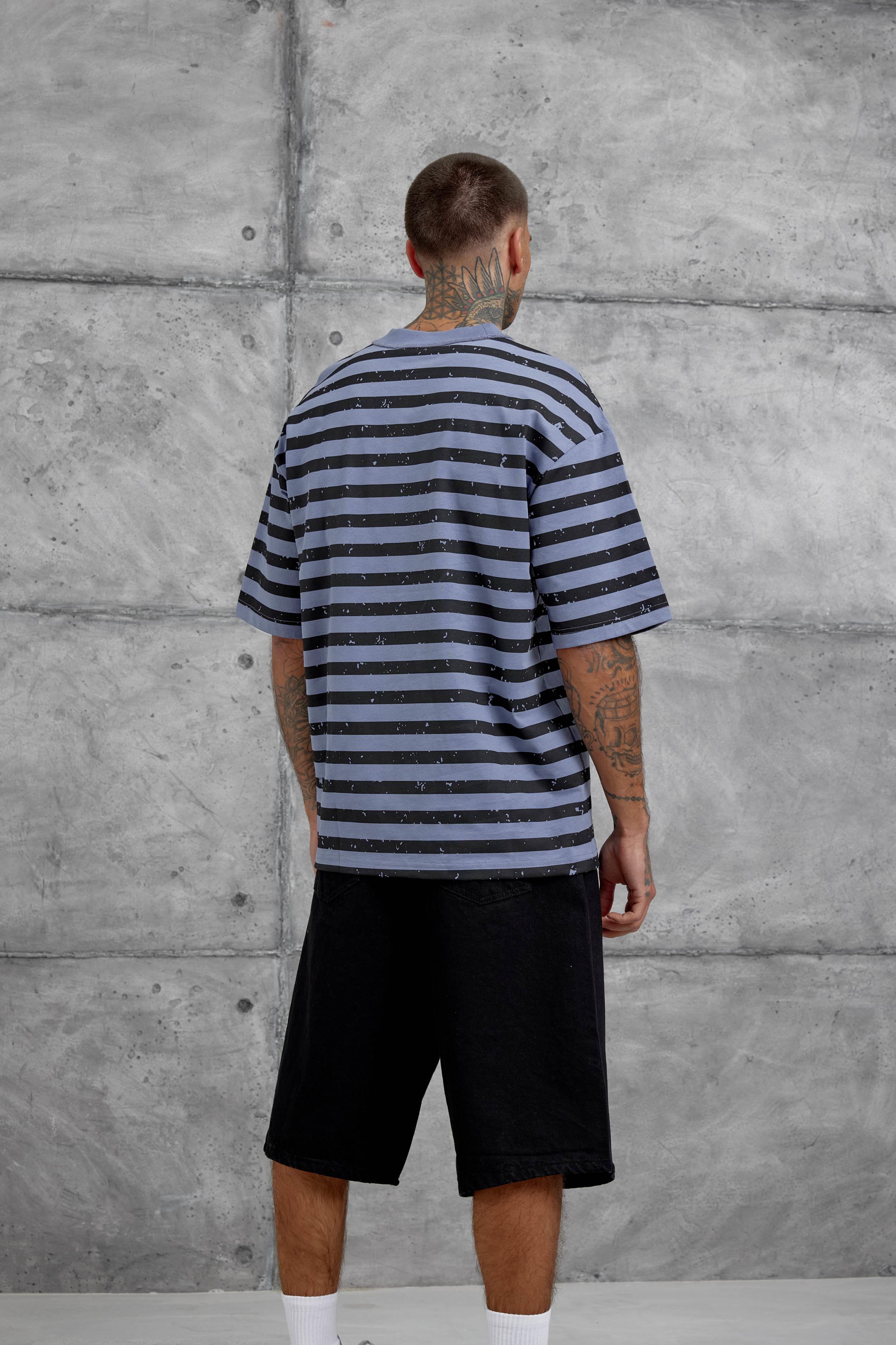 Gri Tained Baskılı Oversize Tshirt · 5
