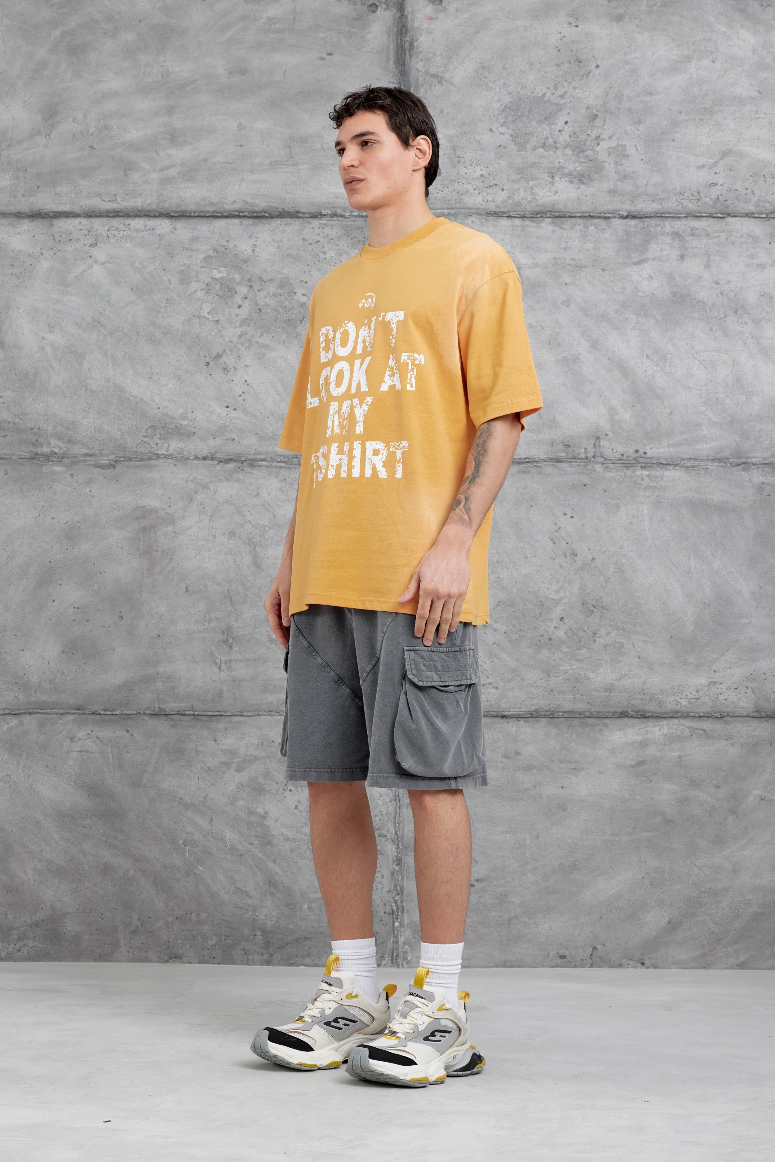 Hardal Dont Look At My Tshirt Yazılı Oversize Tshirt · 4