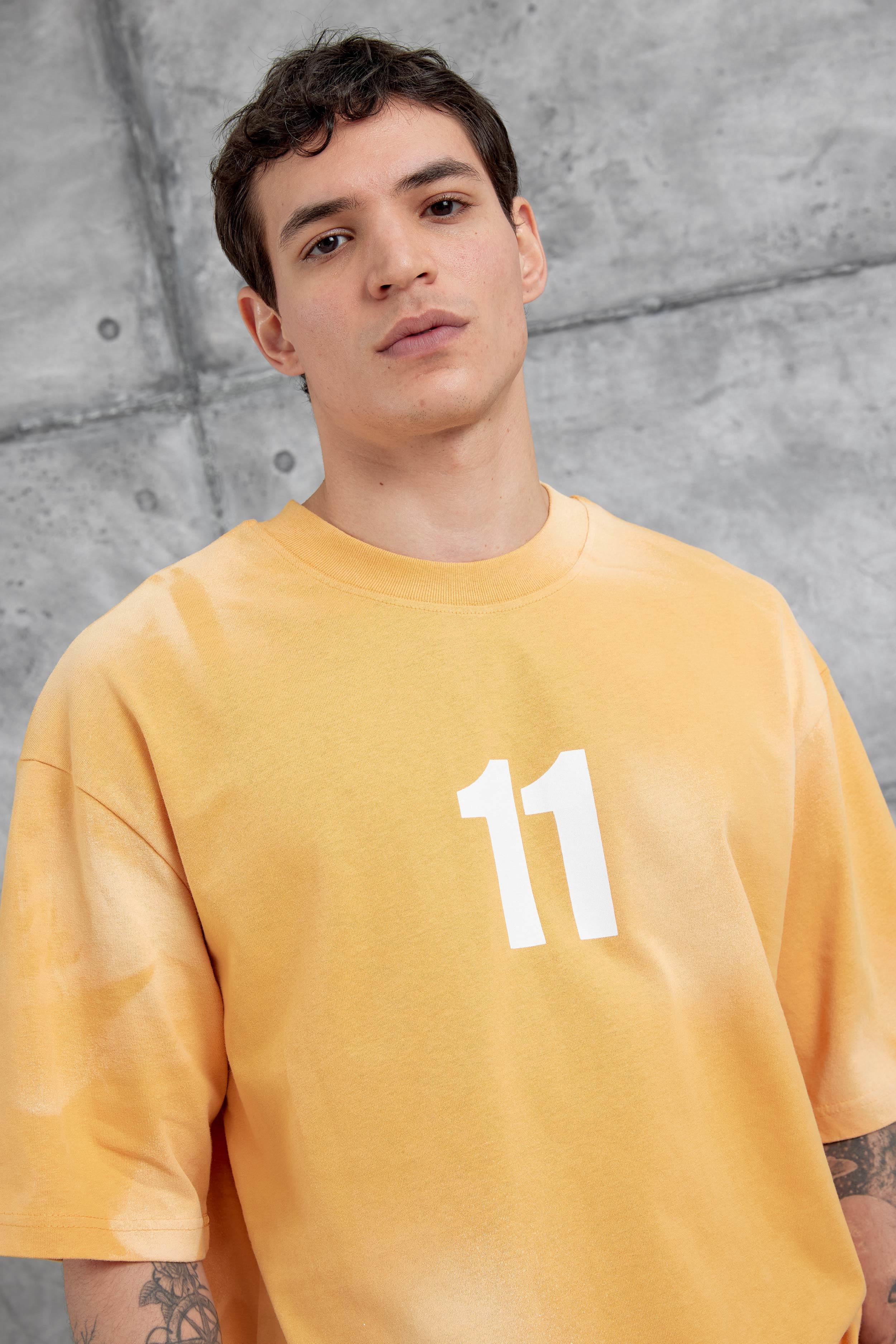 Hardal M11 Yazılı Oversize Tshirt · 2