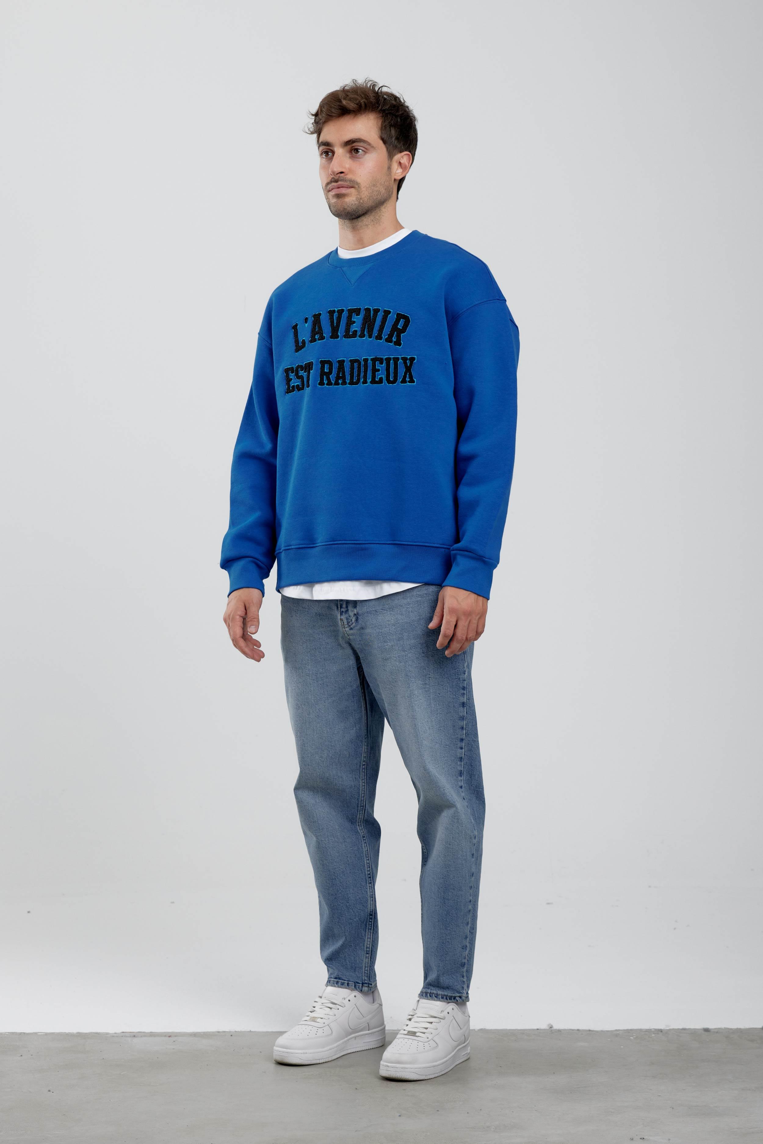 Mavi Lavenir Yazılı Mavi Sweatshirt · 5