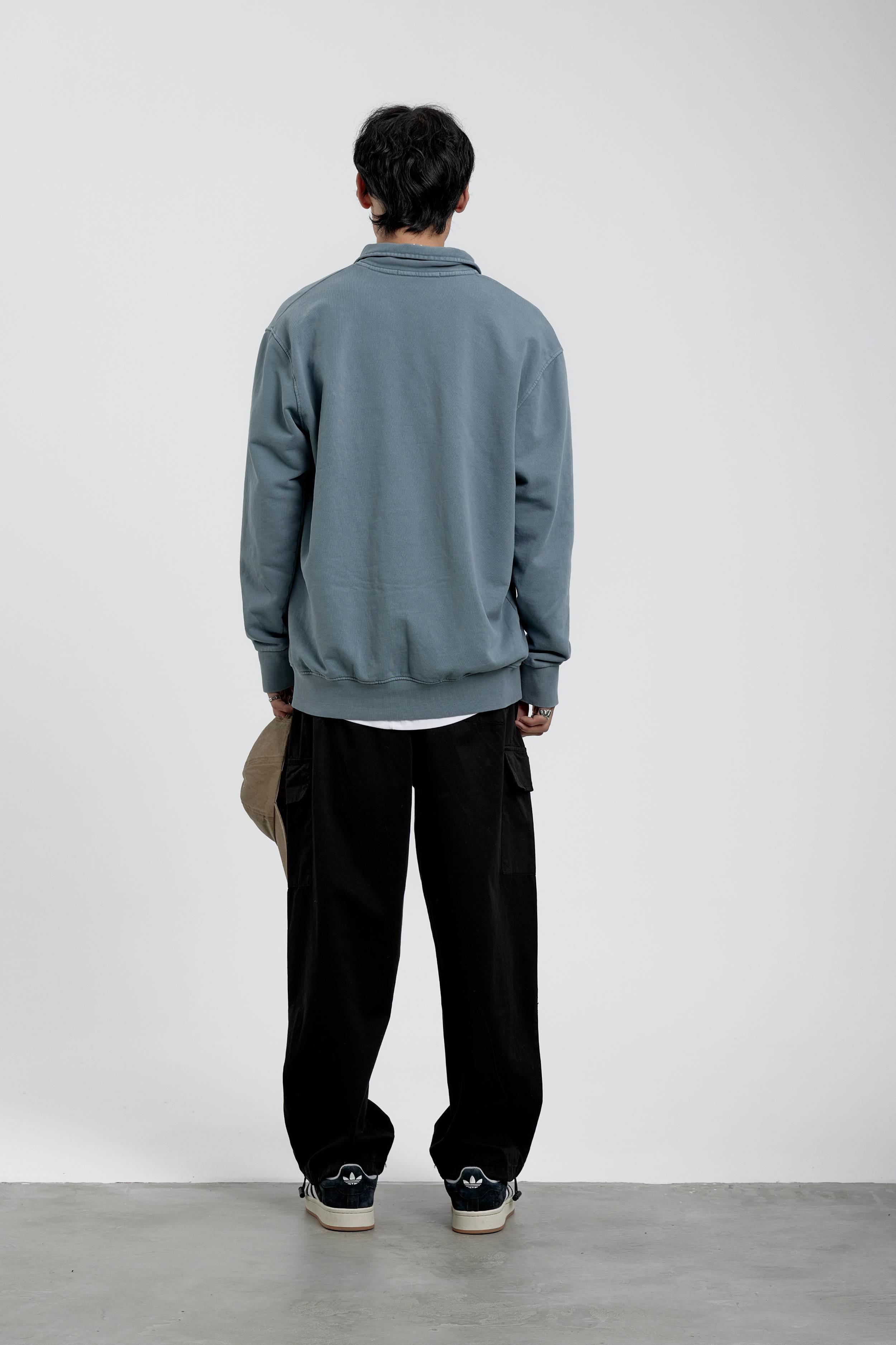 Mavi Brand Yazılı Yakası Fermuarlı Sweatshirt · 4