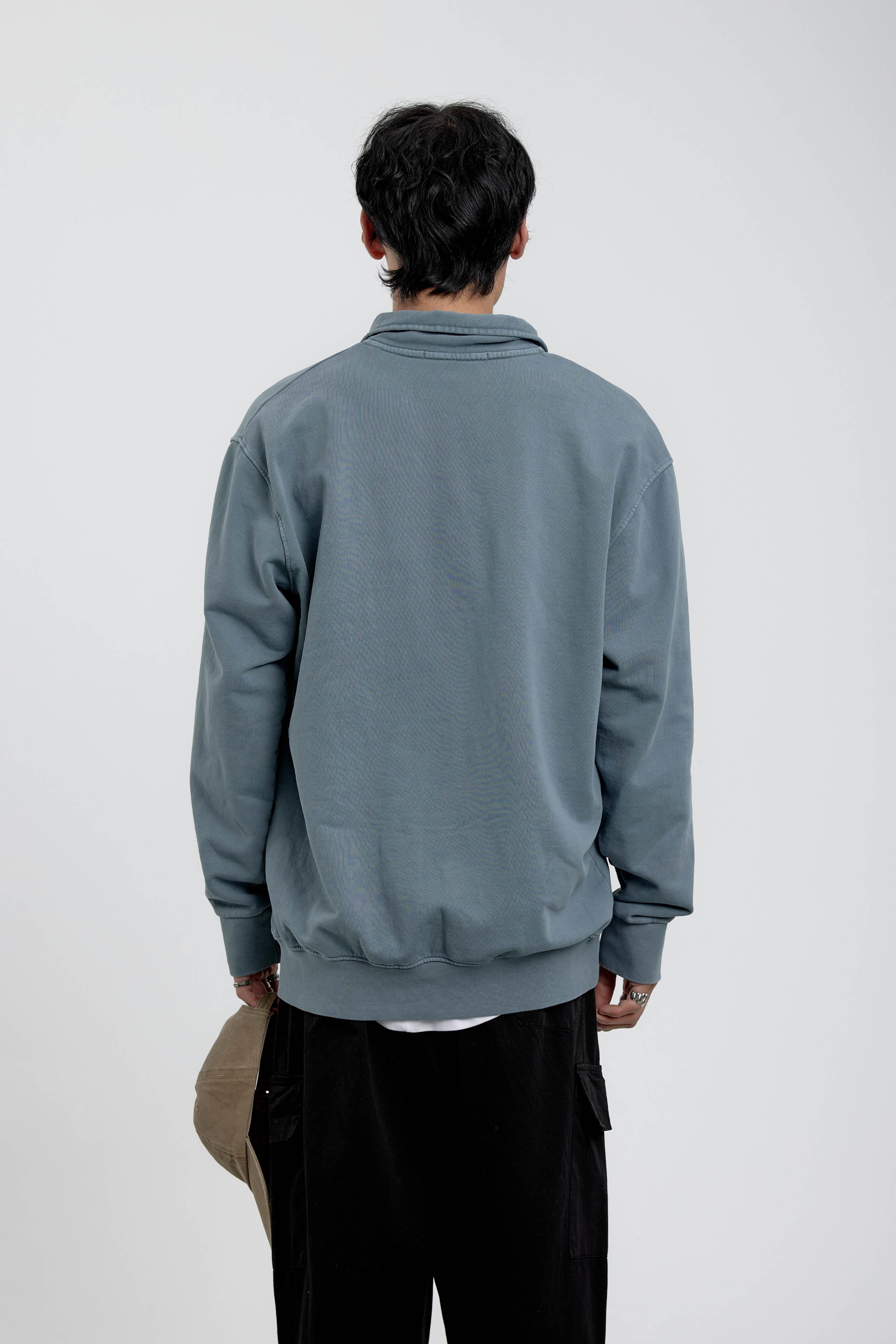 Mavi Brand Yazılı Yakası Fermuarlı Sweatshirt · 3