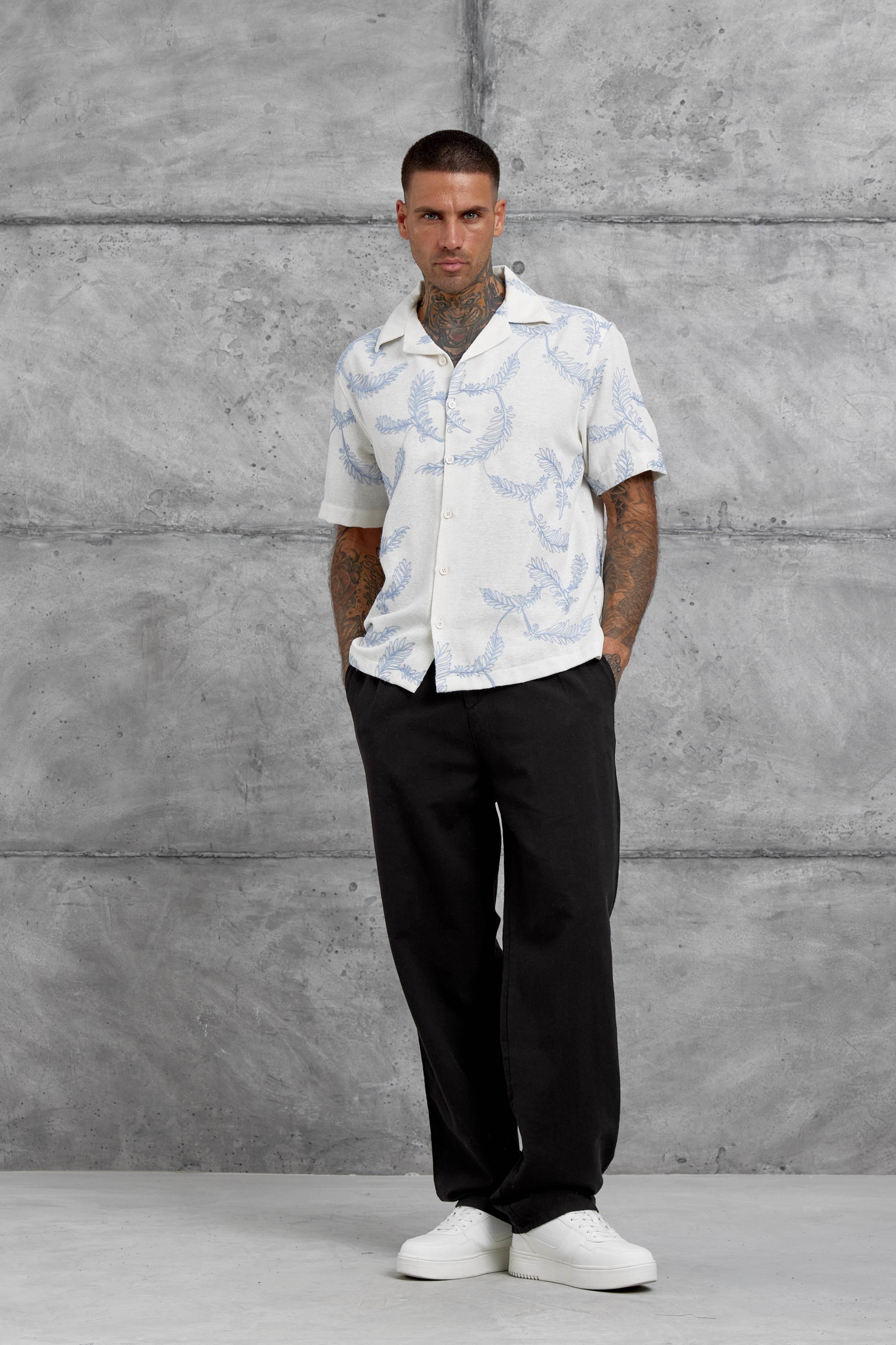 Mavi Desenli Oversize Gömlek · 6