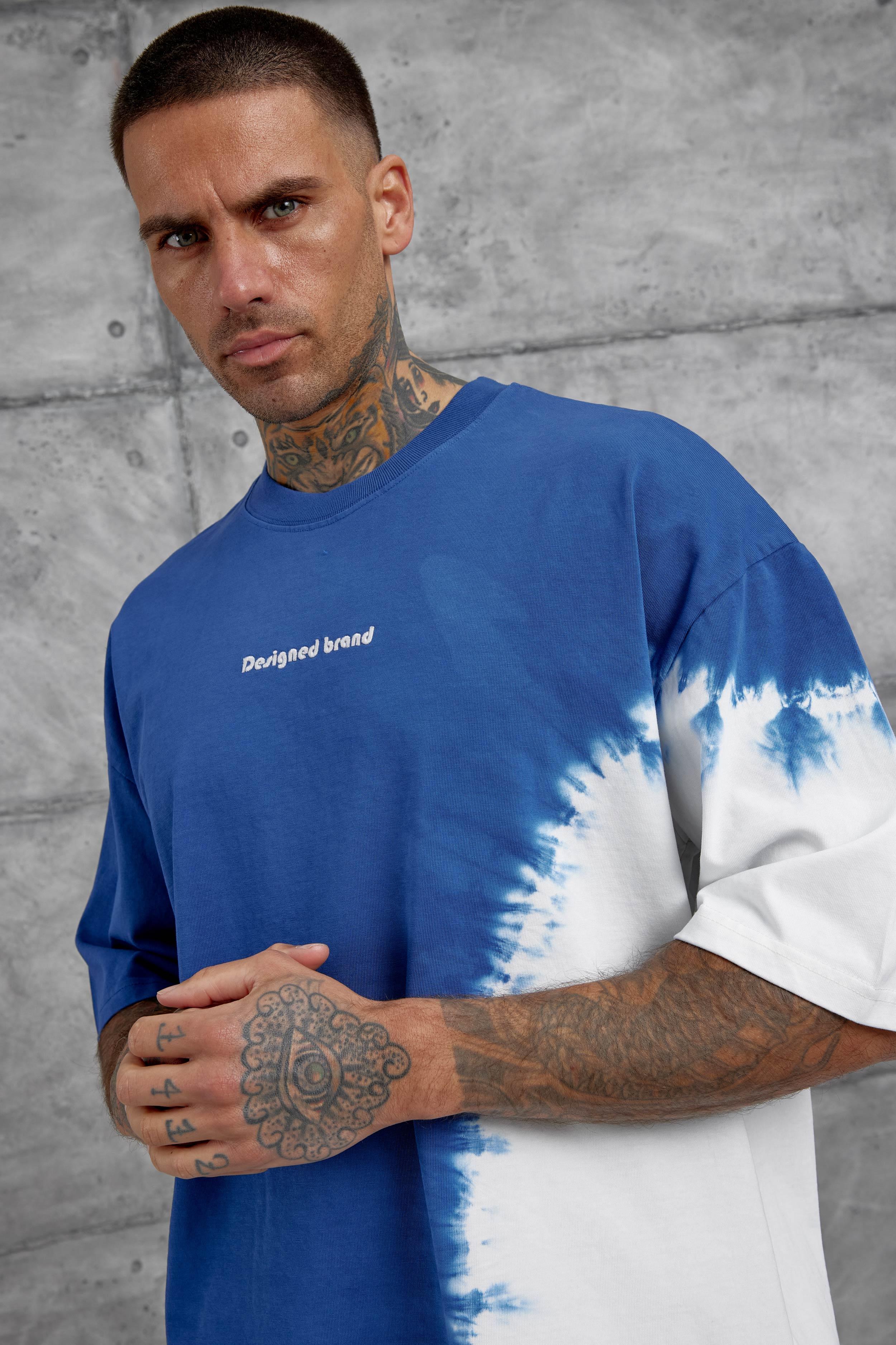 Mavi Desinged Brand Yazılı Oversize Tshirt · 2