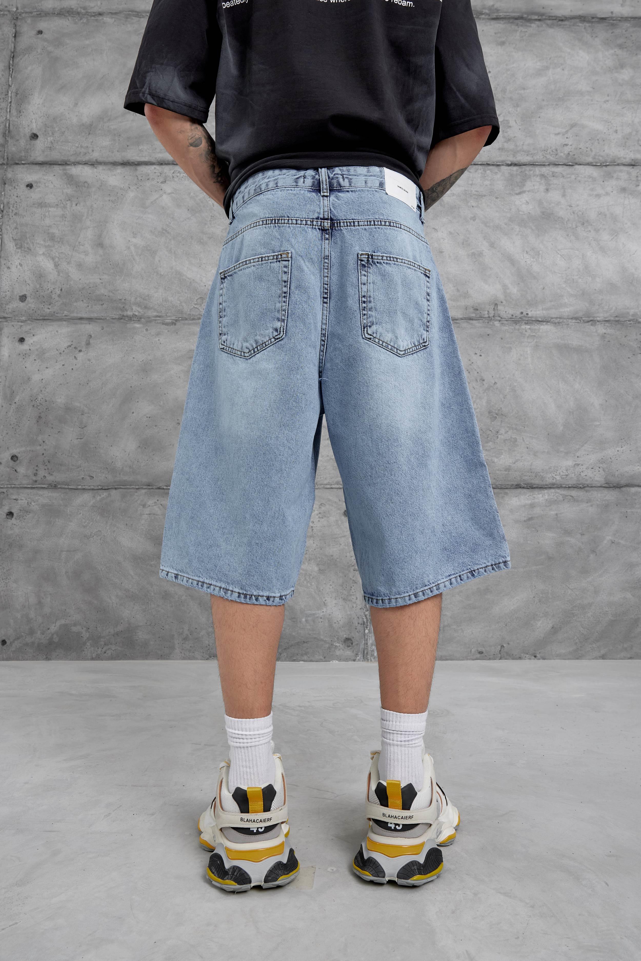 Mavi VMS Oversize Kapri Kot Şort · 4