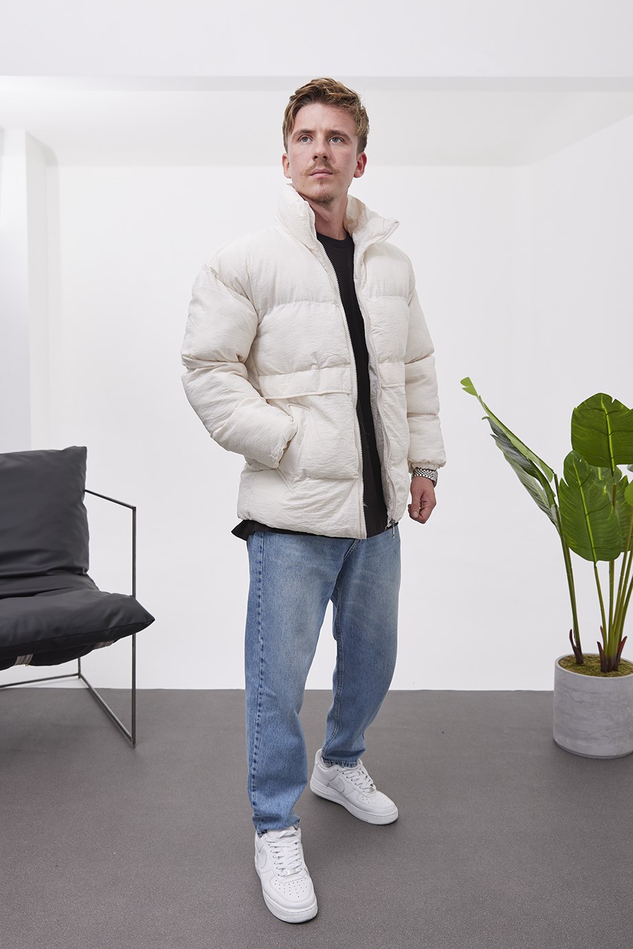 Nomarc 5070 Krem Şişme Mont