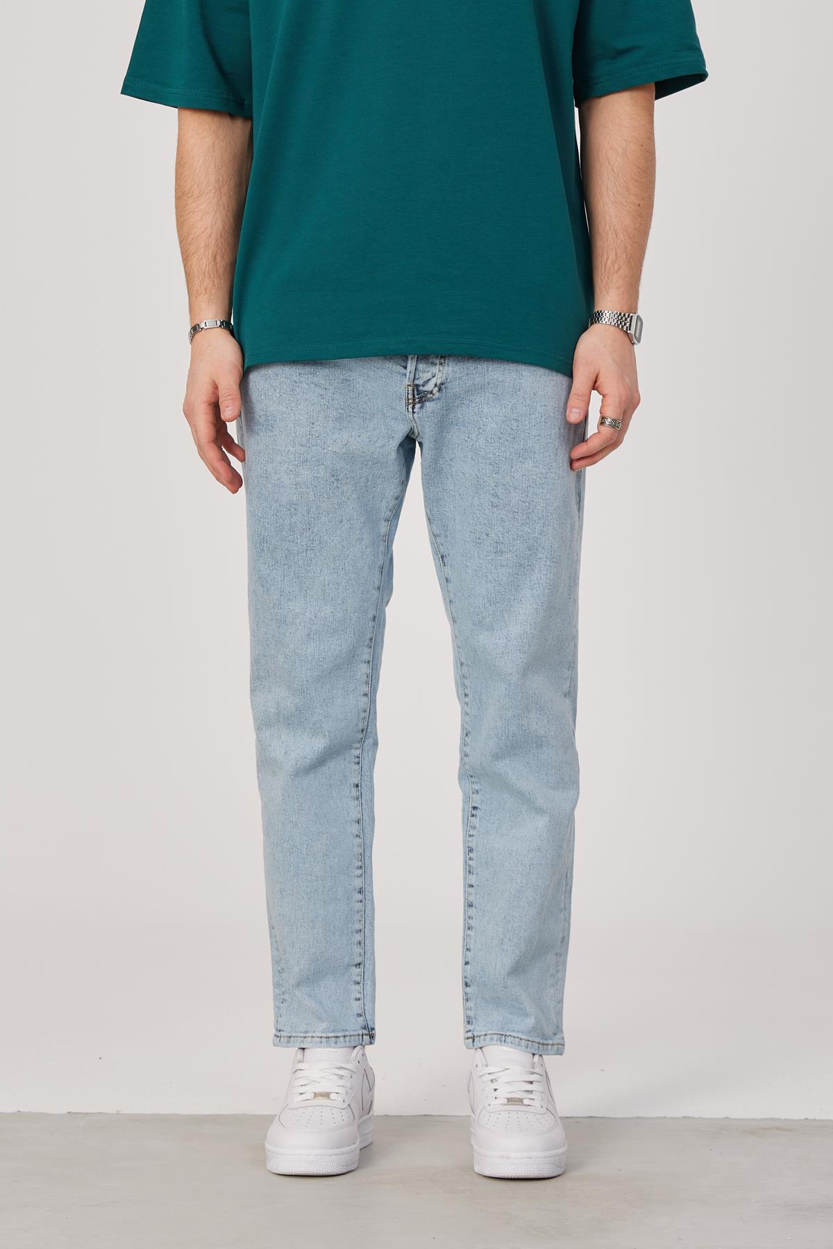 Nomarc 5101 Taşlamalı Açık Mavi Jean
