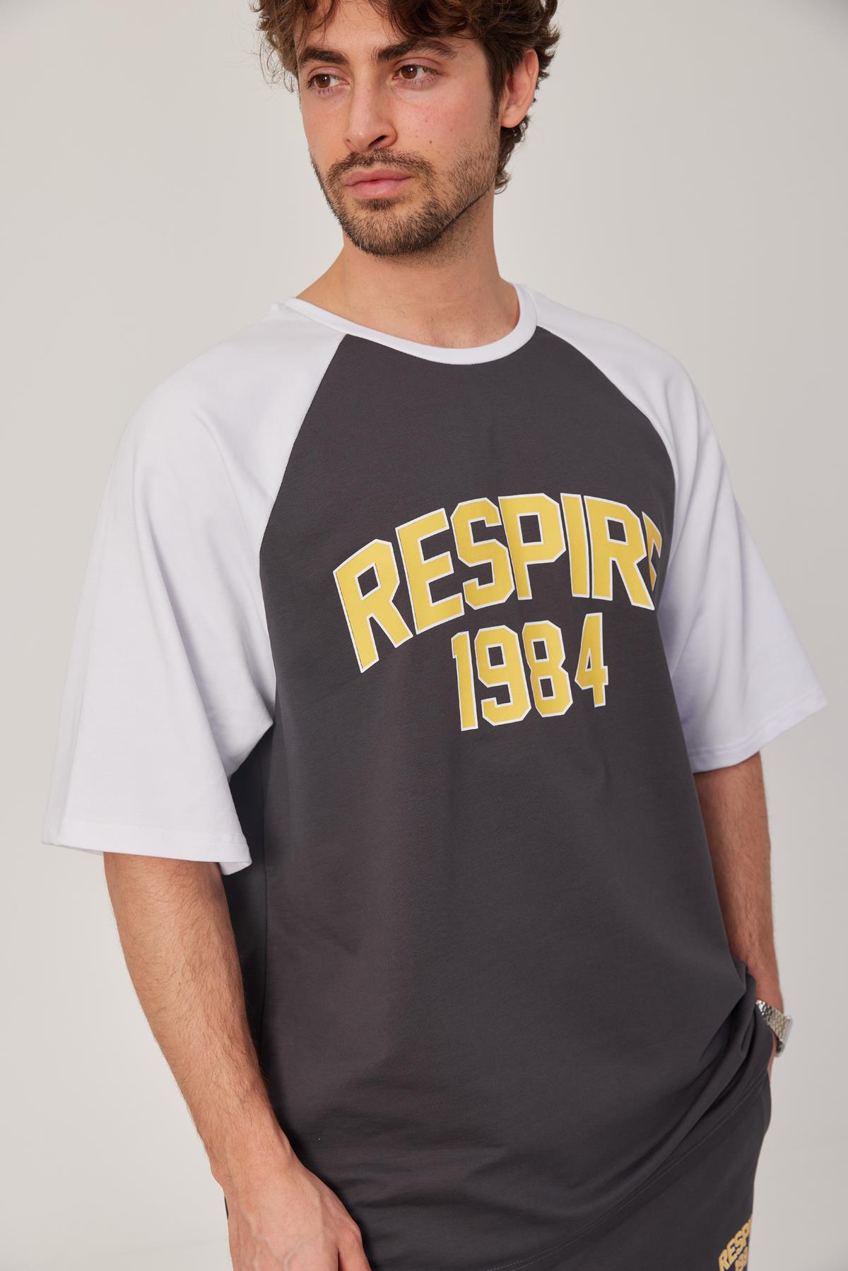 Respire 1984 Baskılı Gri Tshirt · 3