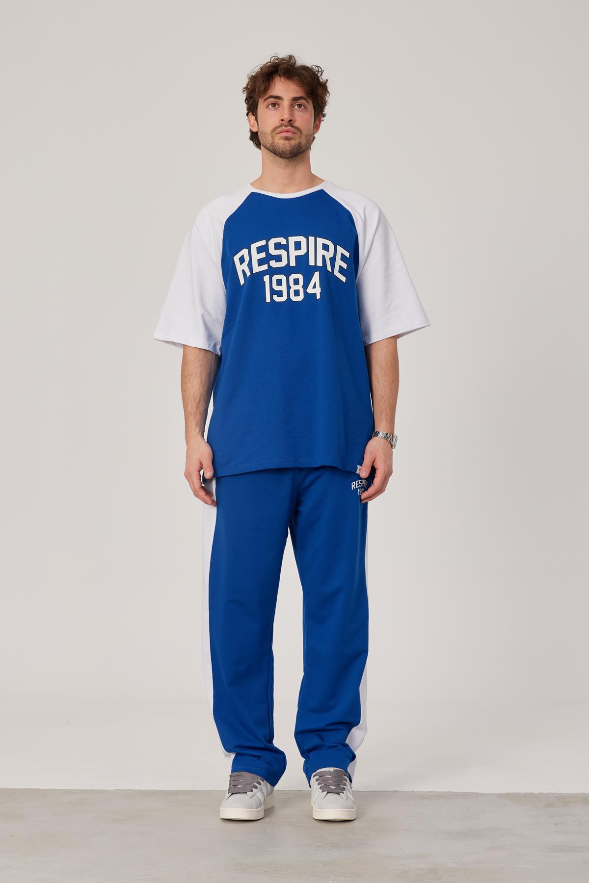 Respire 1984 Baskılı Mavi Tshirt