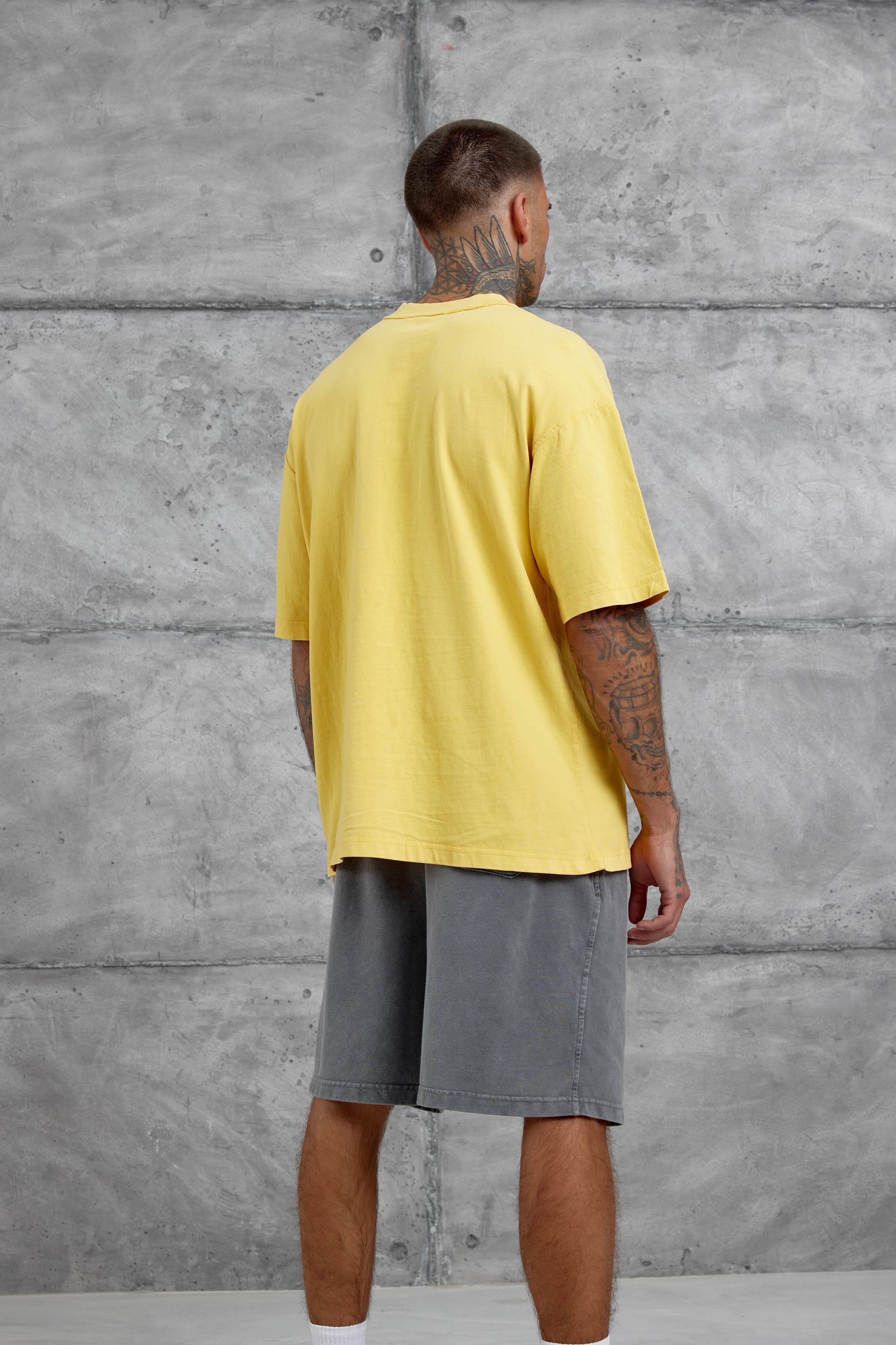 Sarı Basic Oversize Tshirt · 3