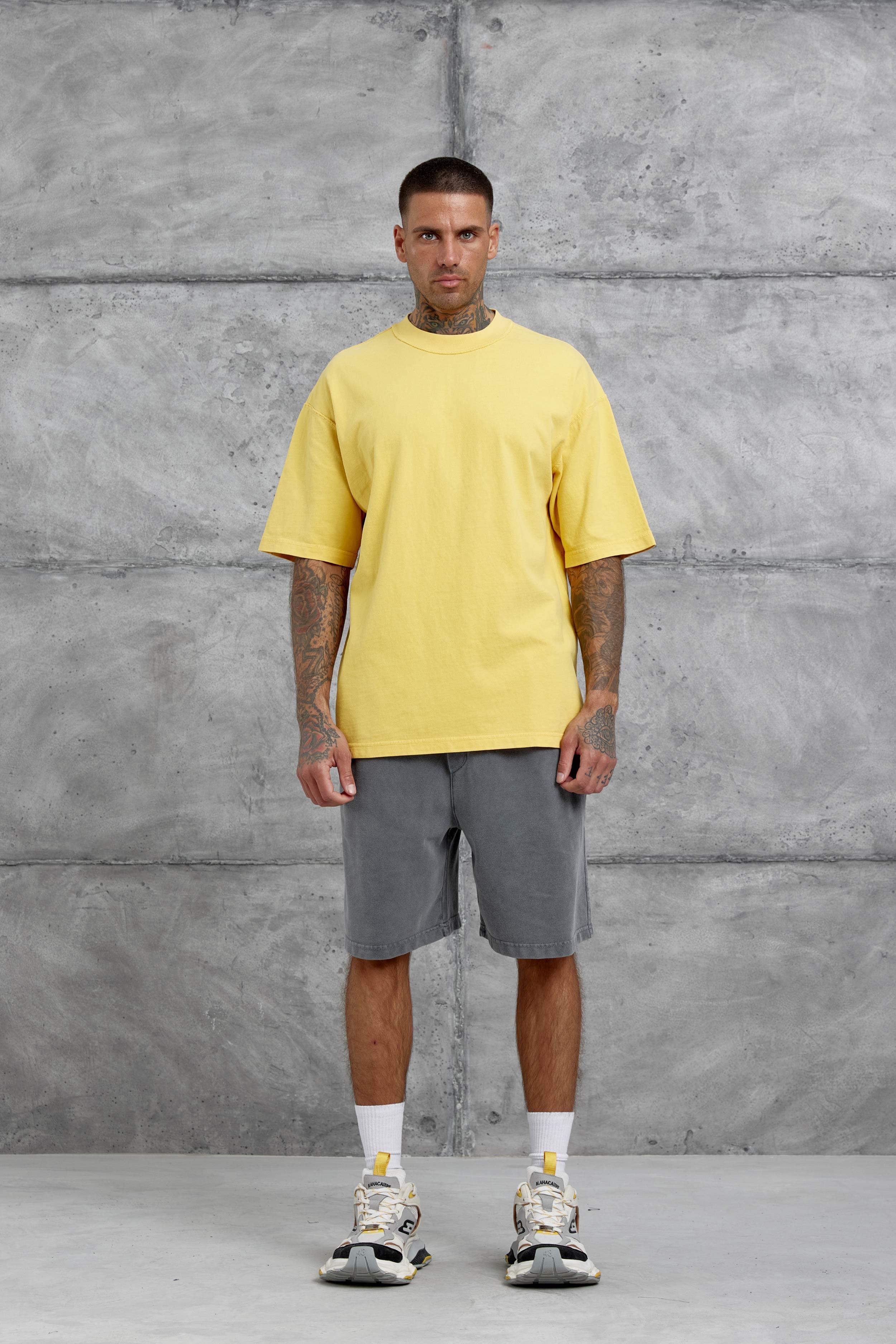 Sarı Basic Oversize Tshirt · 2