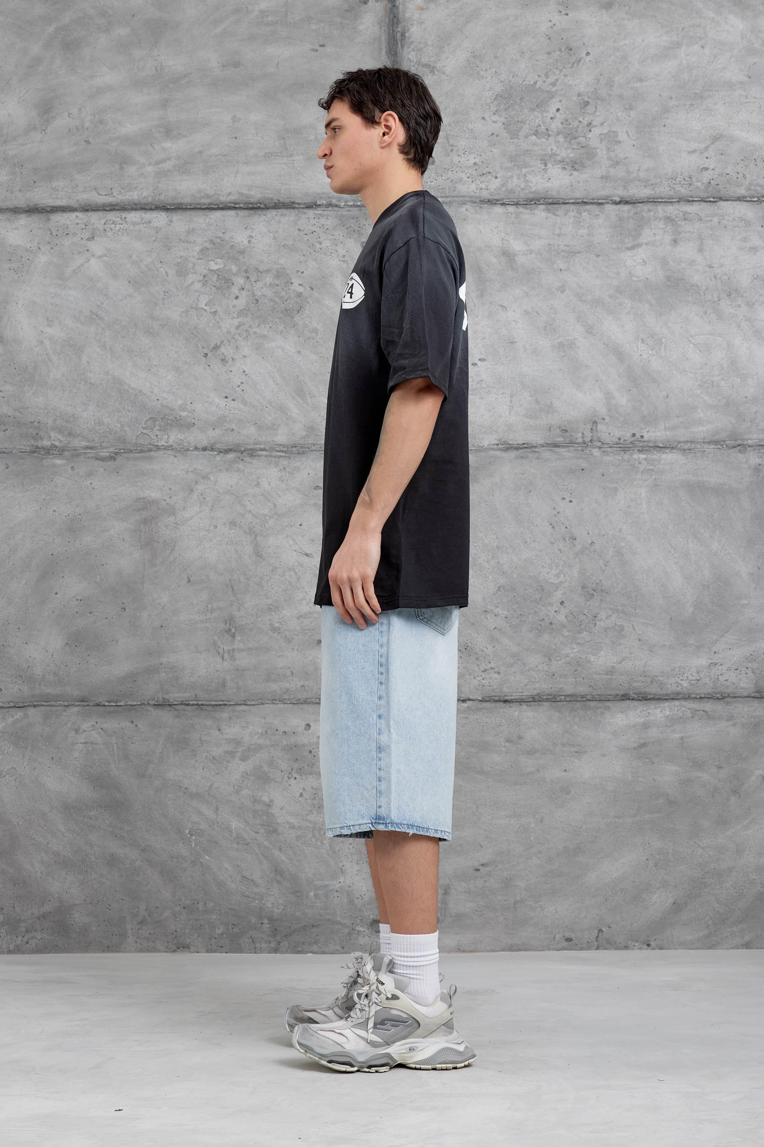 Siyah Canfield Card Yazılı Oversize Tshirt · 5