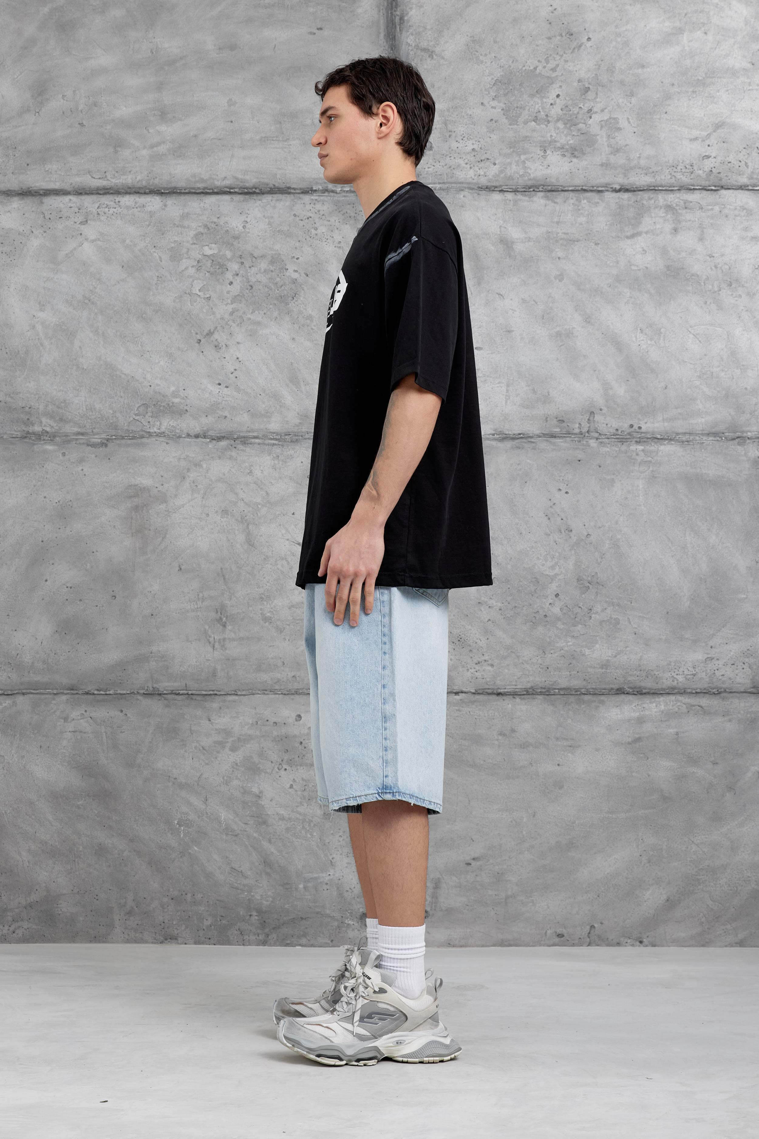 Siyah Celcius Yazılı Oversize Tshirt · 5