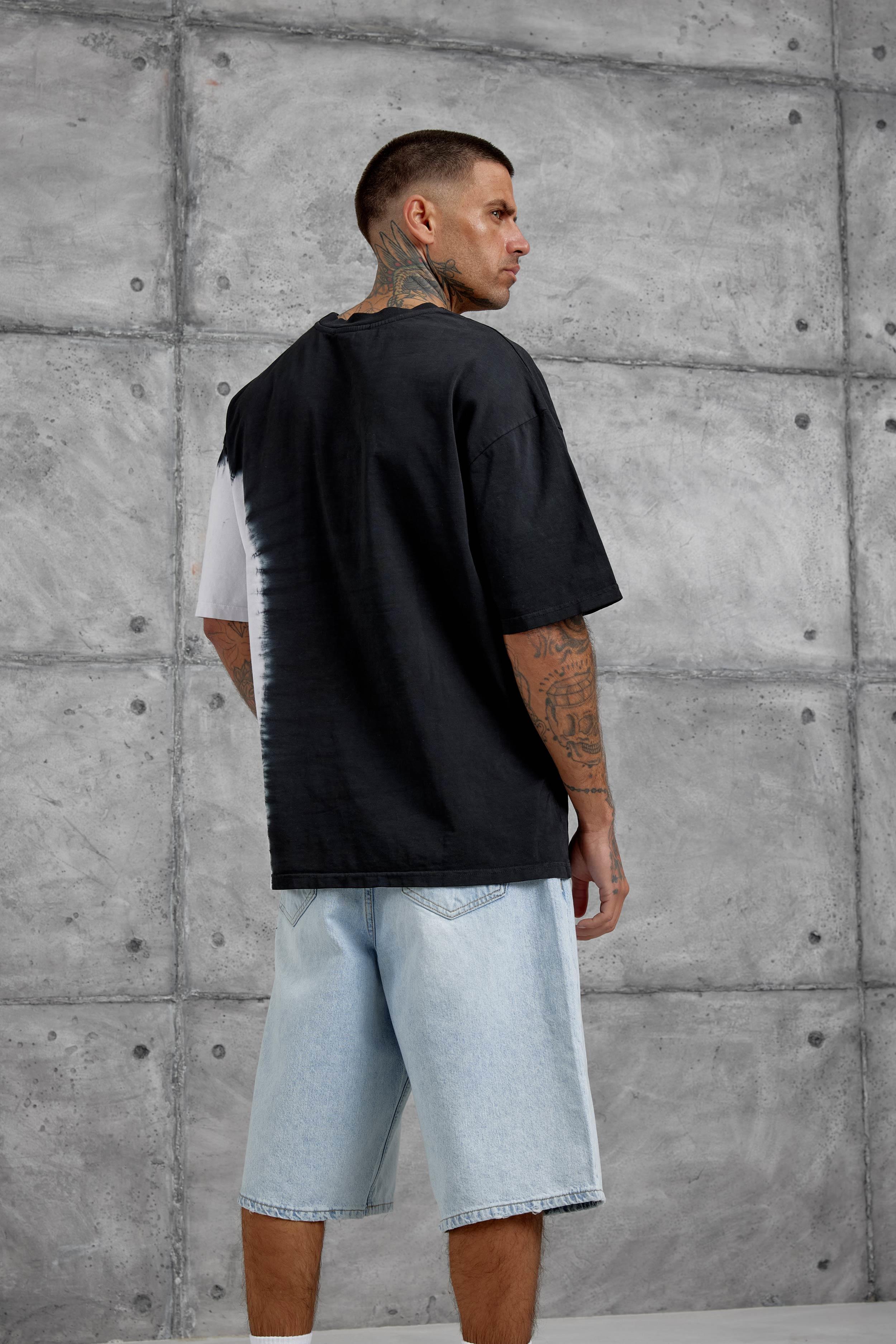 Siyah Desinged Brand Yazılı Oversize Tshirt · 3