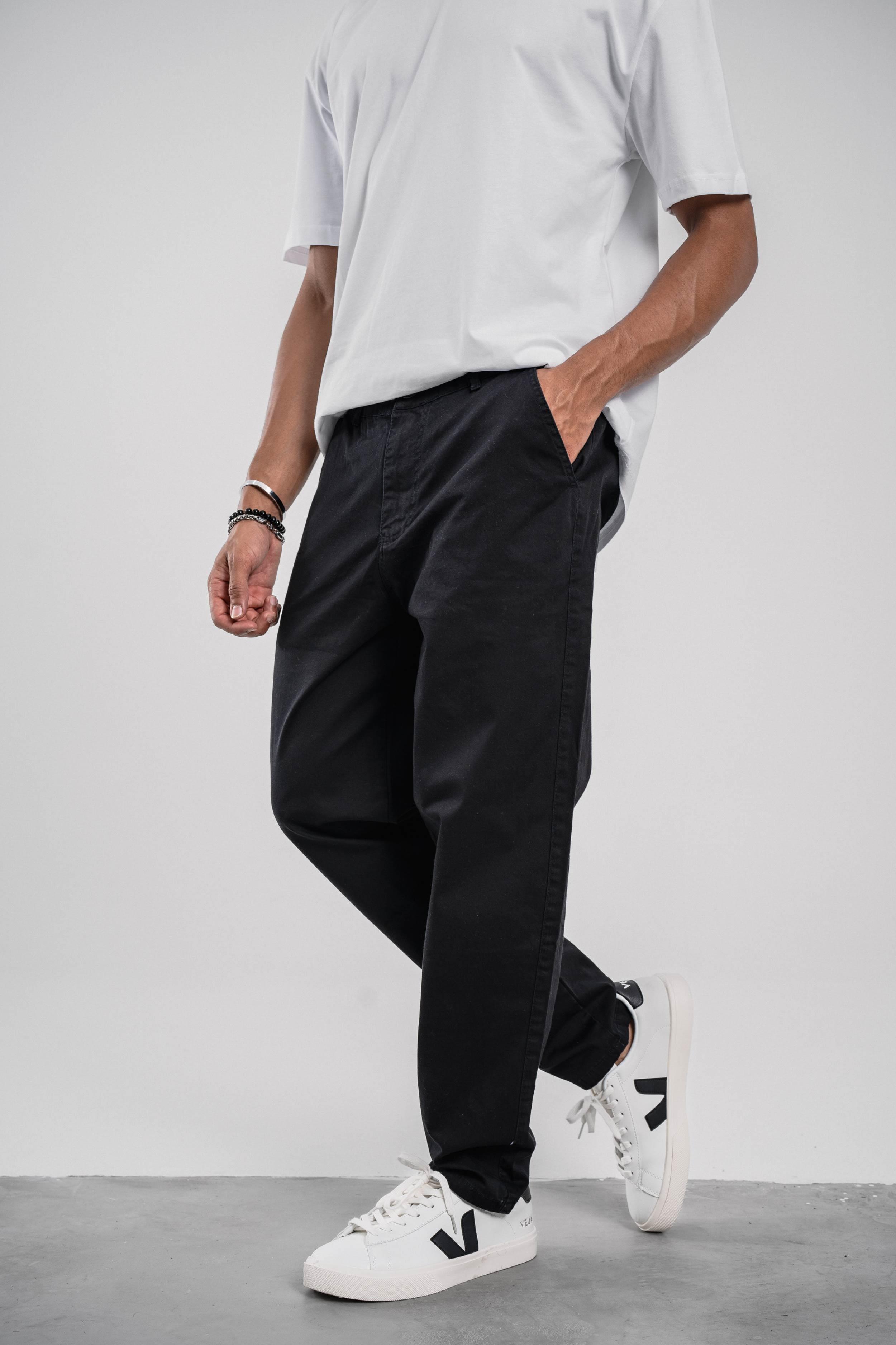 Siyah Gabardin Pantolon