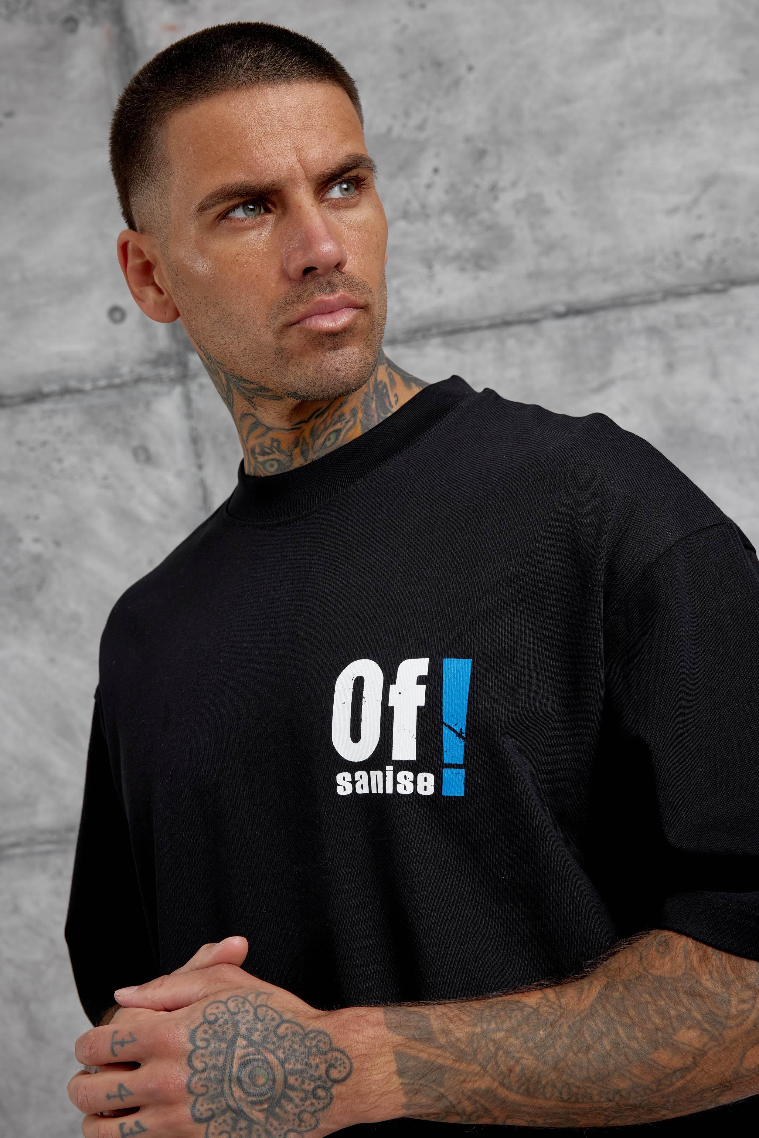 Siyah Of Sanise Yazılı Oversize Tshirt · 4