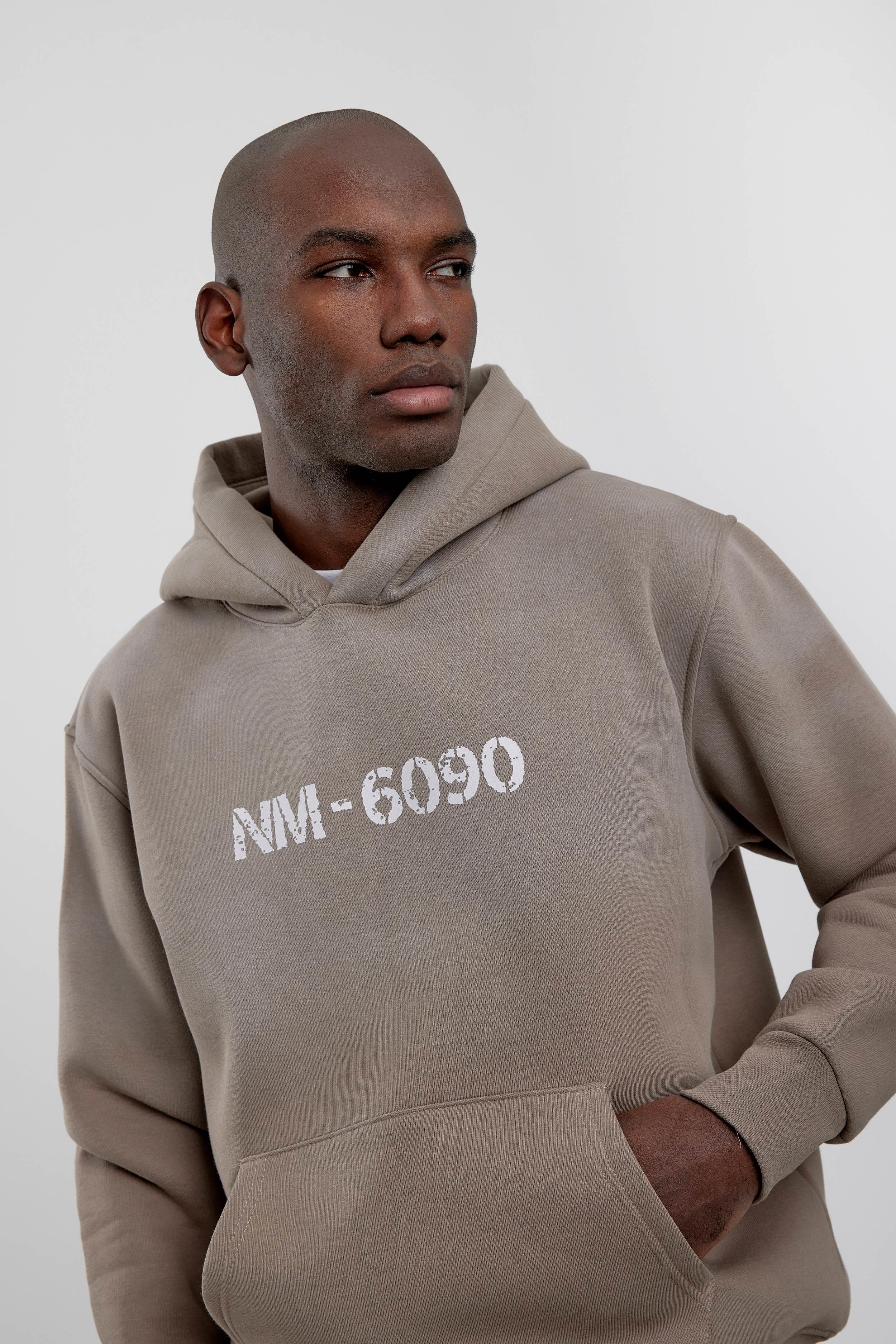 Vizon NM-6090 Baskılı Kapüşonlu Sweatshirt