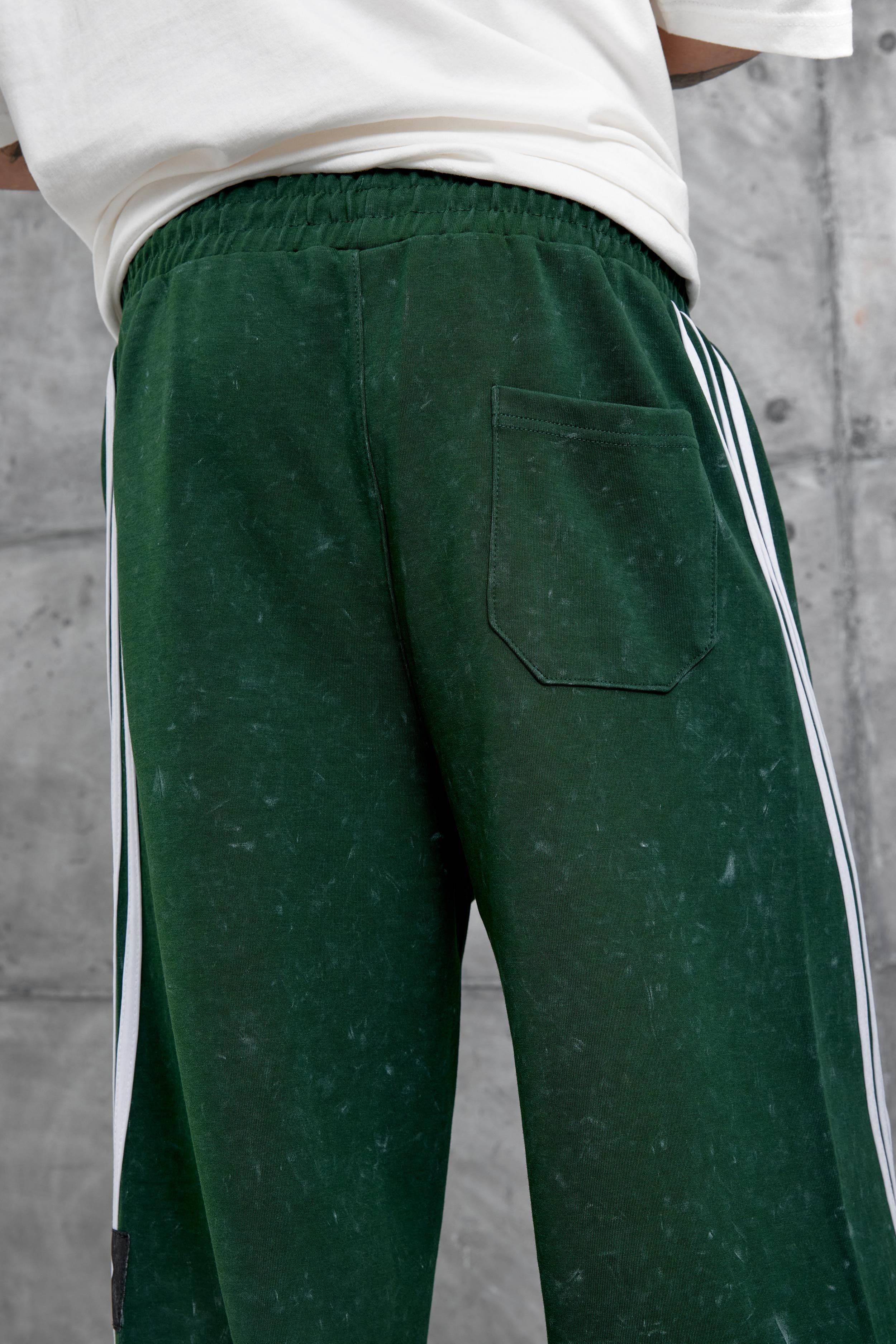 Yeşil Ynzay-3 Yazılı Baggy Eşofman Altı · 4