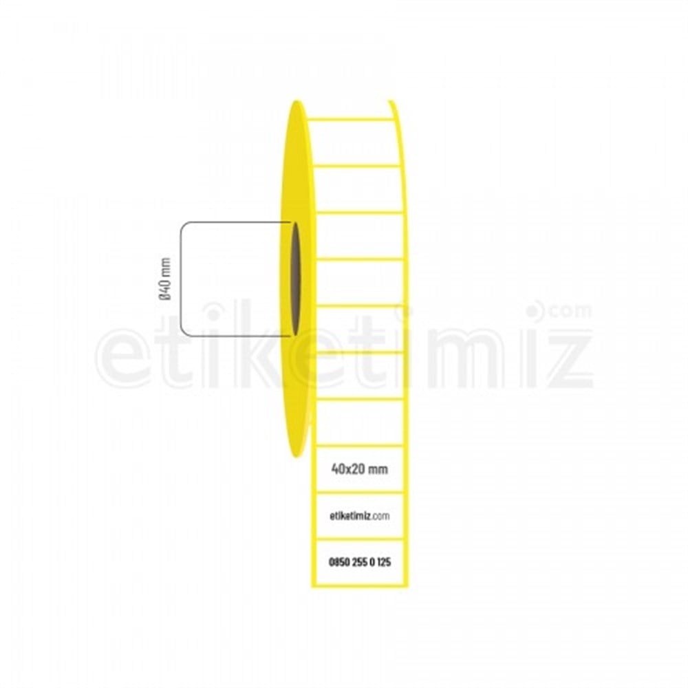 40x20 mm Termal Etiket