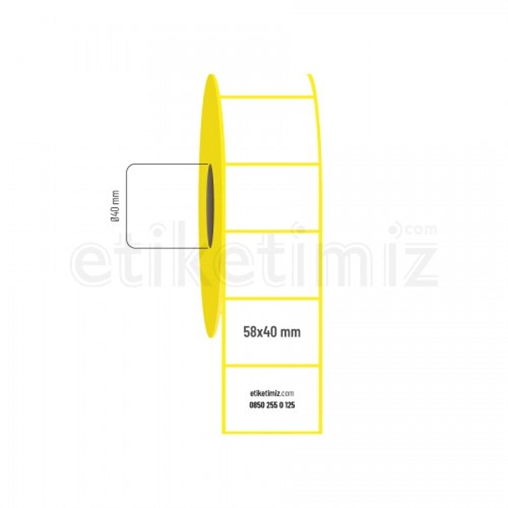 58x40 mm Termal Etiket