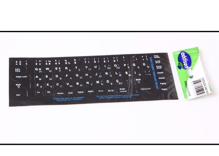 Addison 300169 Rusça Q Siyah Klavye Stiker