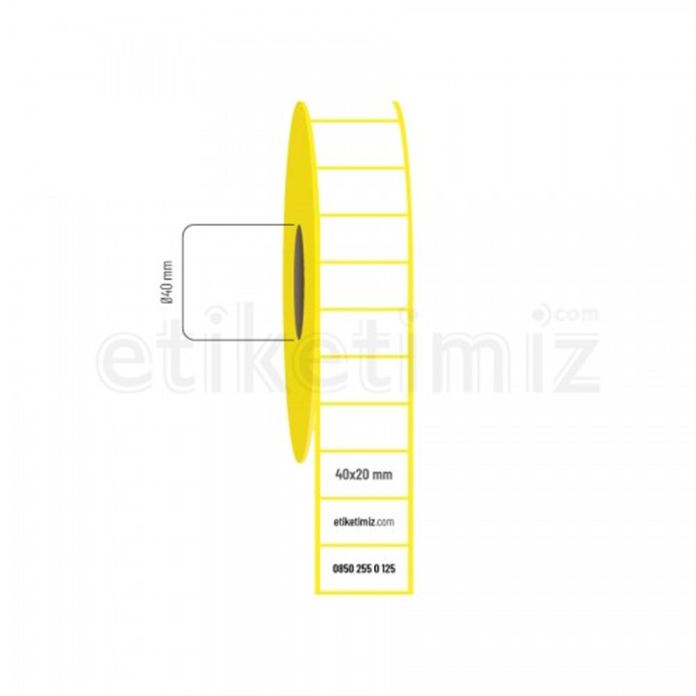 40x20 mm Termal Etiket