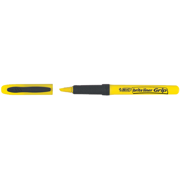 Bic Fosforlu Kalem Brite Line Grip Sarı Kalem Tipi 811 935