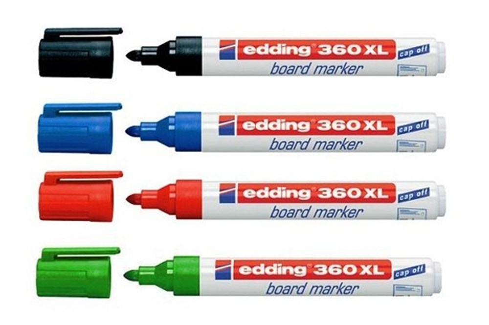 Edding Beyaz Tahta Kalemi Capp Off E-360 XL Siyah