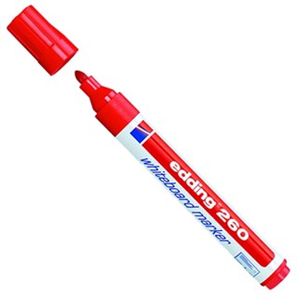 Edding Beyaz Tahta Kalemi E-260 Kırmızı