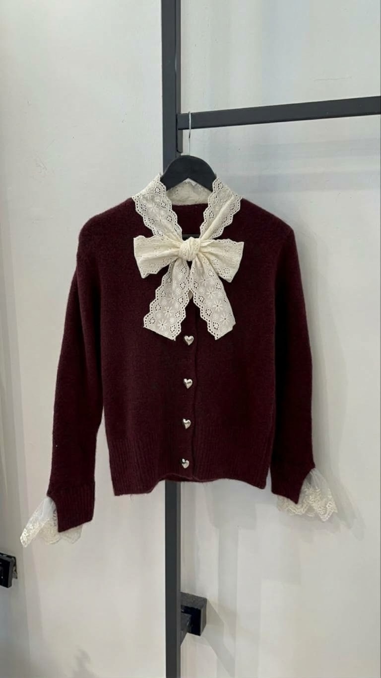 DANTEL DETAYLI HIRKA BORDO