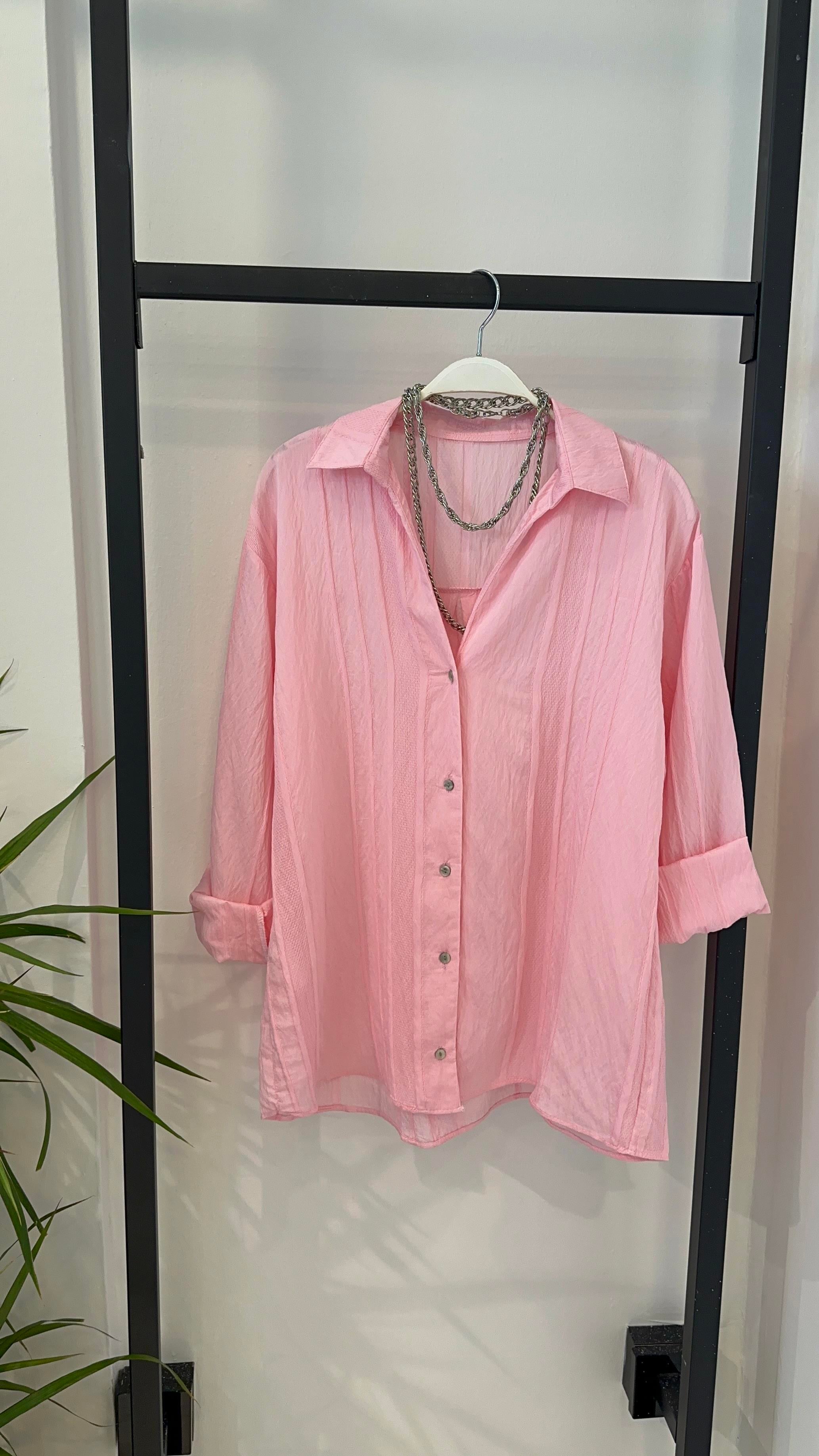 PEMBE PUDRA GÖMLEK