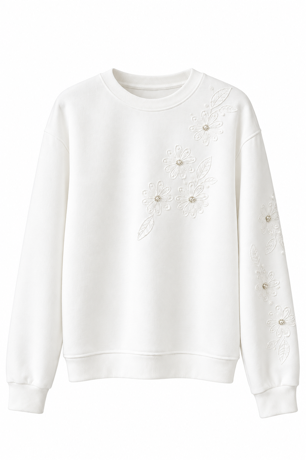 YENİ BEYAZ SWEAT GÜPÜRLÜ