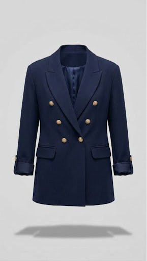 YENİ GOLD DÜĞMELİ BLAZER CEKET LACİVERT