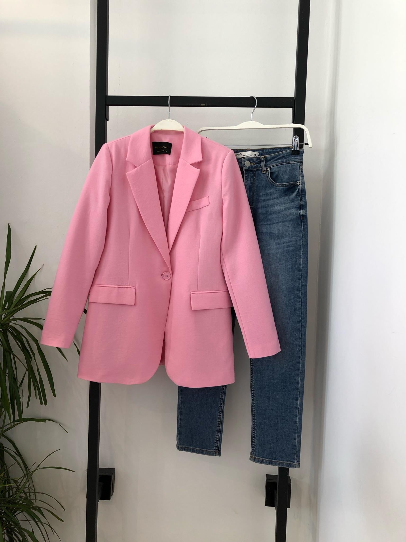 PEMBE KETEN CEKET 