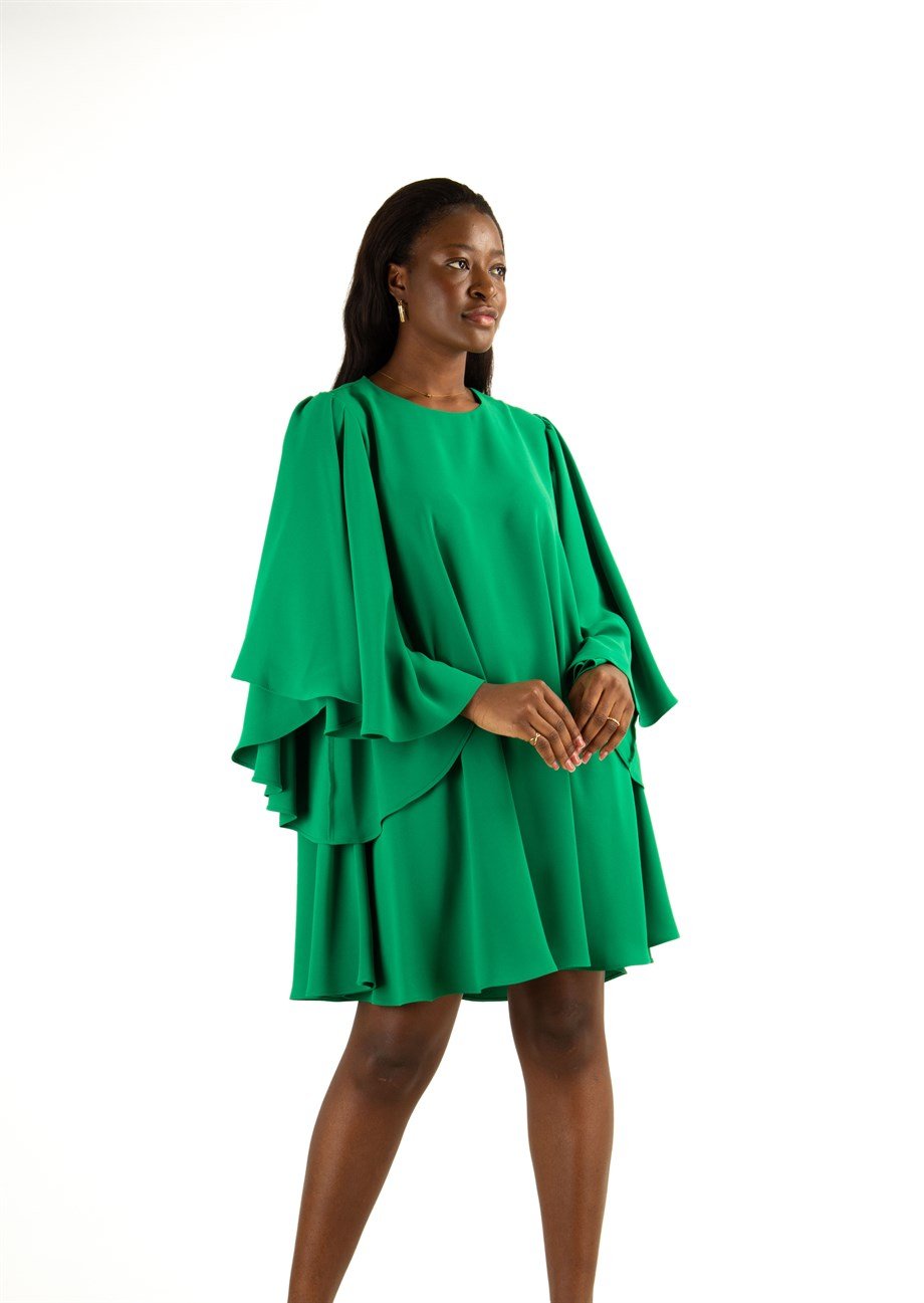 thespian ligning Dødelig Bell Sleeve Mini Dress - Grass Green - Wholesale Womens Clothing Vendors  For Boutiques