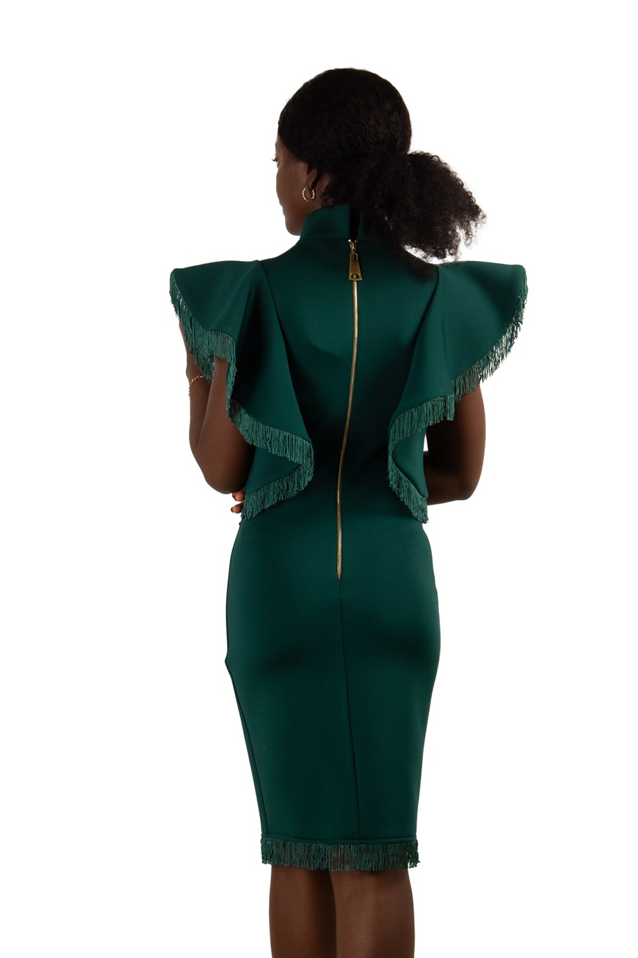 off shoulder bowknot ruffle dress