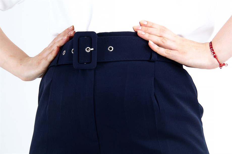Kick It Navy Blue High-Waisted Trouser Pants | Ropa, Ropa de negocios, Moda  ropa de trabajo