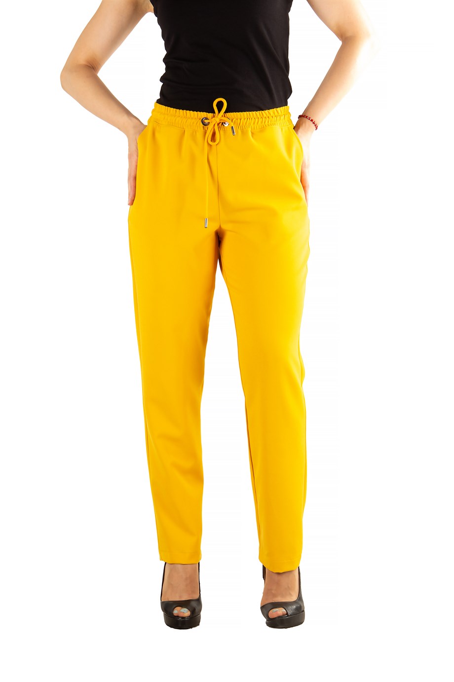 Buy Light Yellow Slim Pants Online - Shop for W