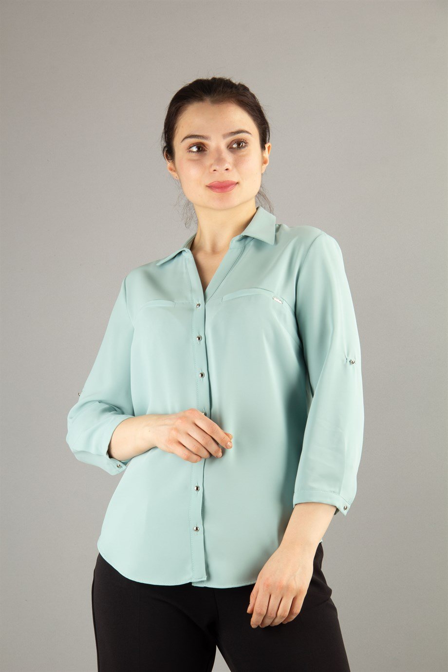 Classic Office Shirt - Mint Green - Wholesale Womens Clothing Vendors For  Boutiques